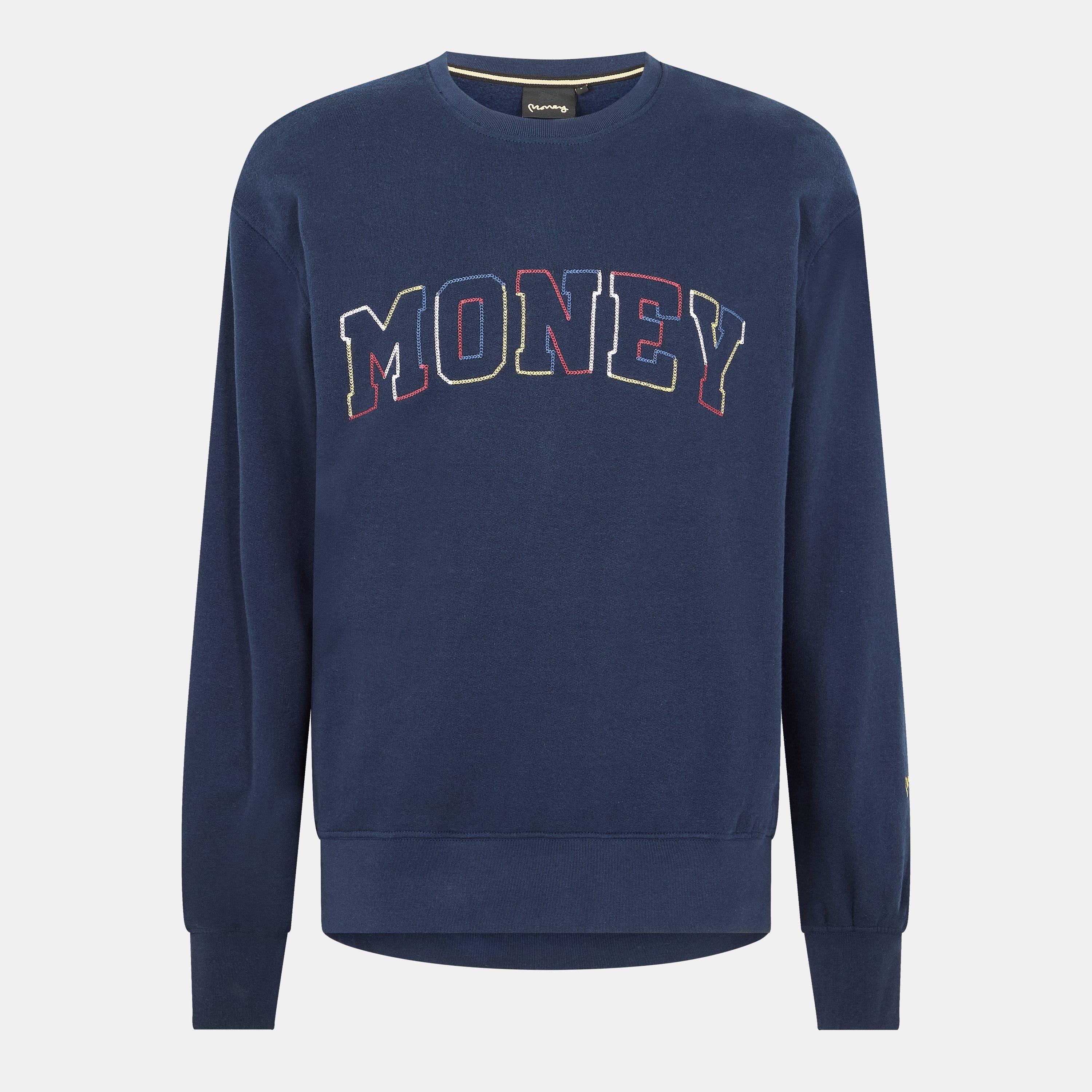 Navy - Money - Men's Multi Black Hoodie - 1