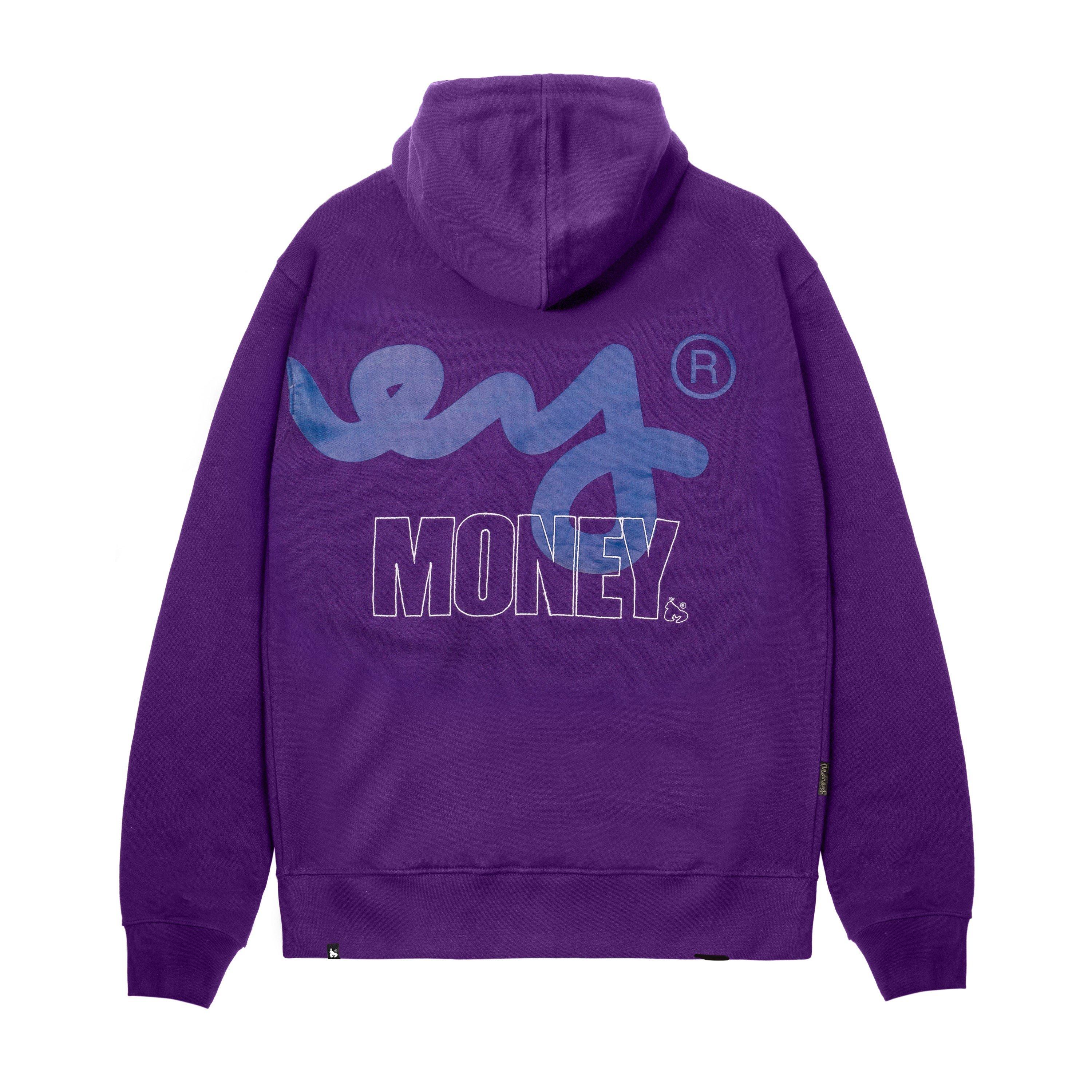 Purple - Money - Stencil Block Hood - 2