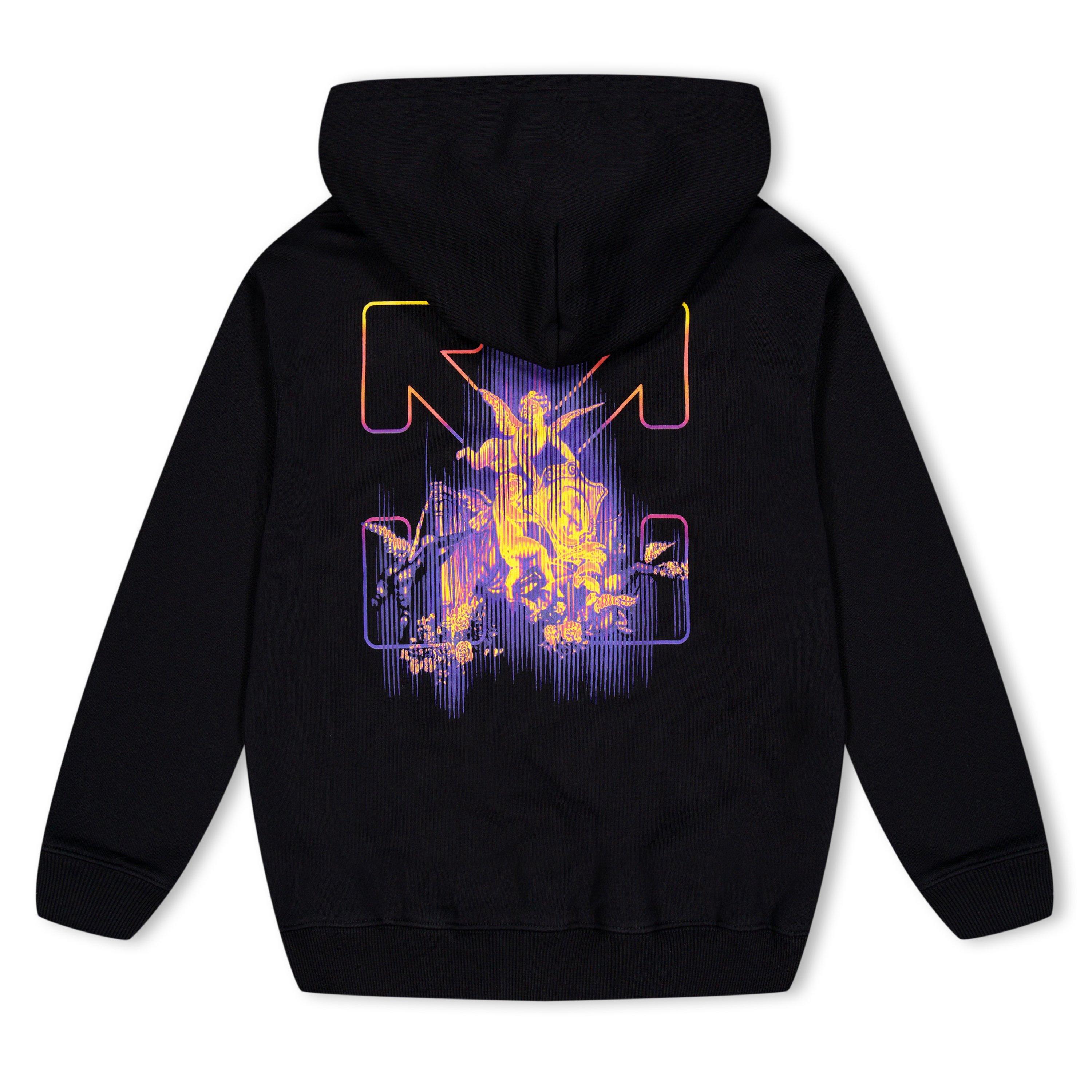 Black 1001 - Off White - Unisex Cherub Caravaggio Graphic Hoodie - 2