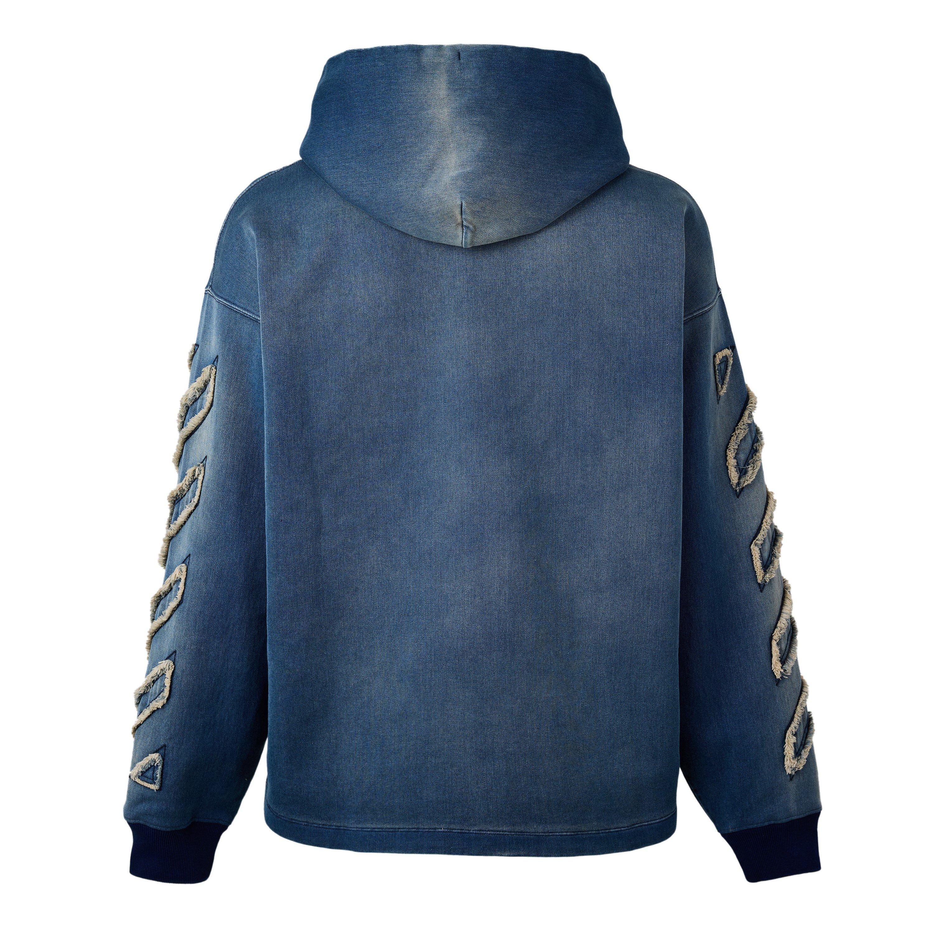 Blue 4022 - Off White - Men's Overhead Hoodie - 2