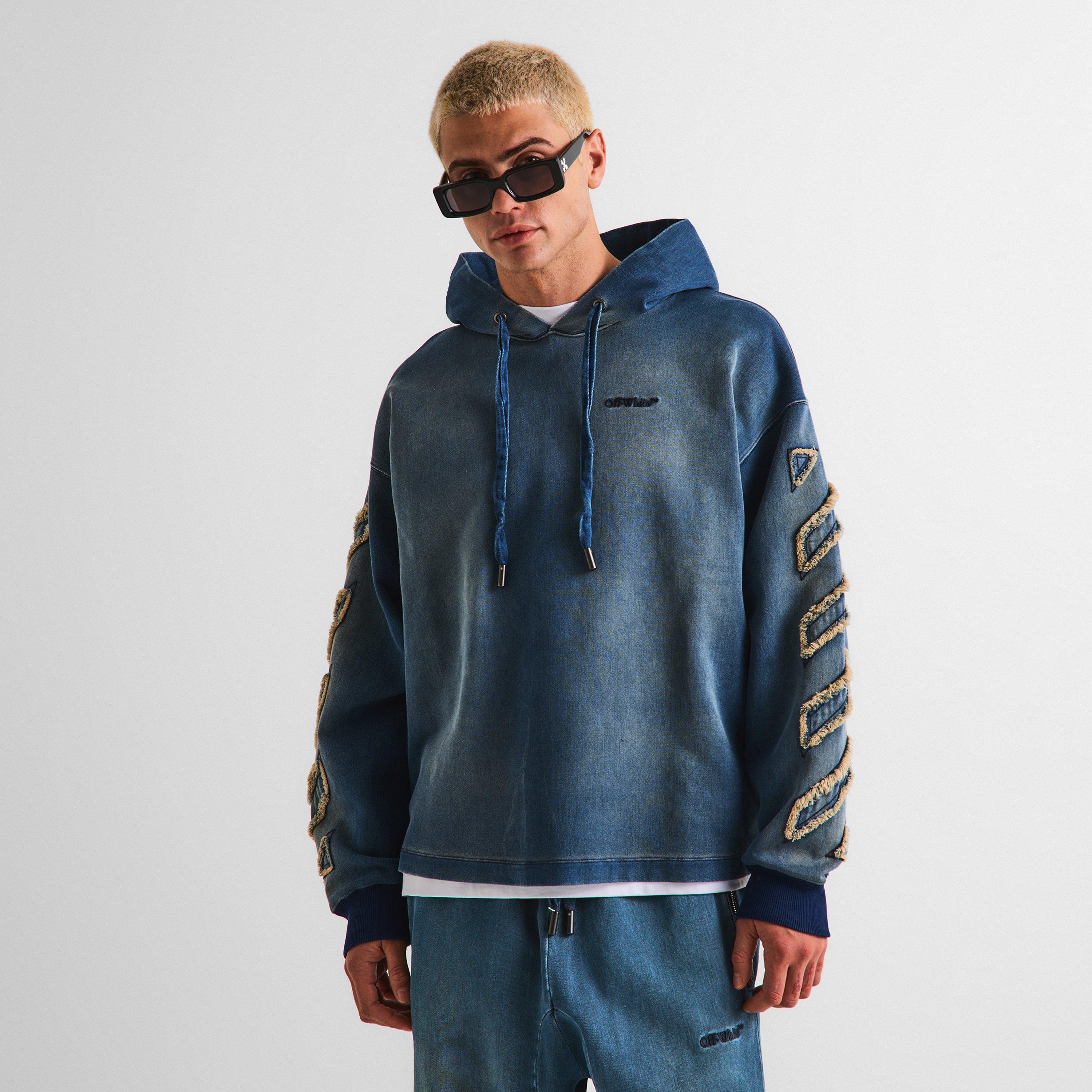 Blue 4022 - Off White - Men's Overhead Hoodie - 3
