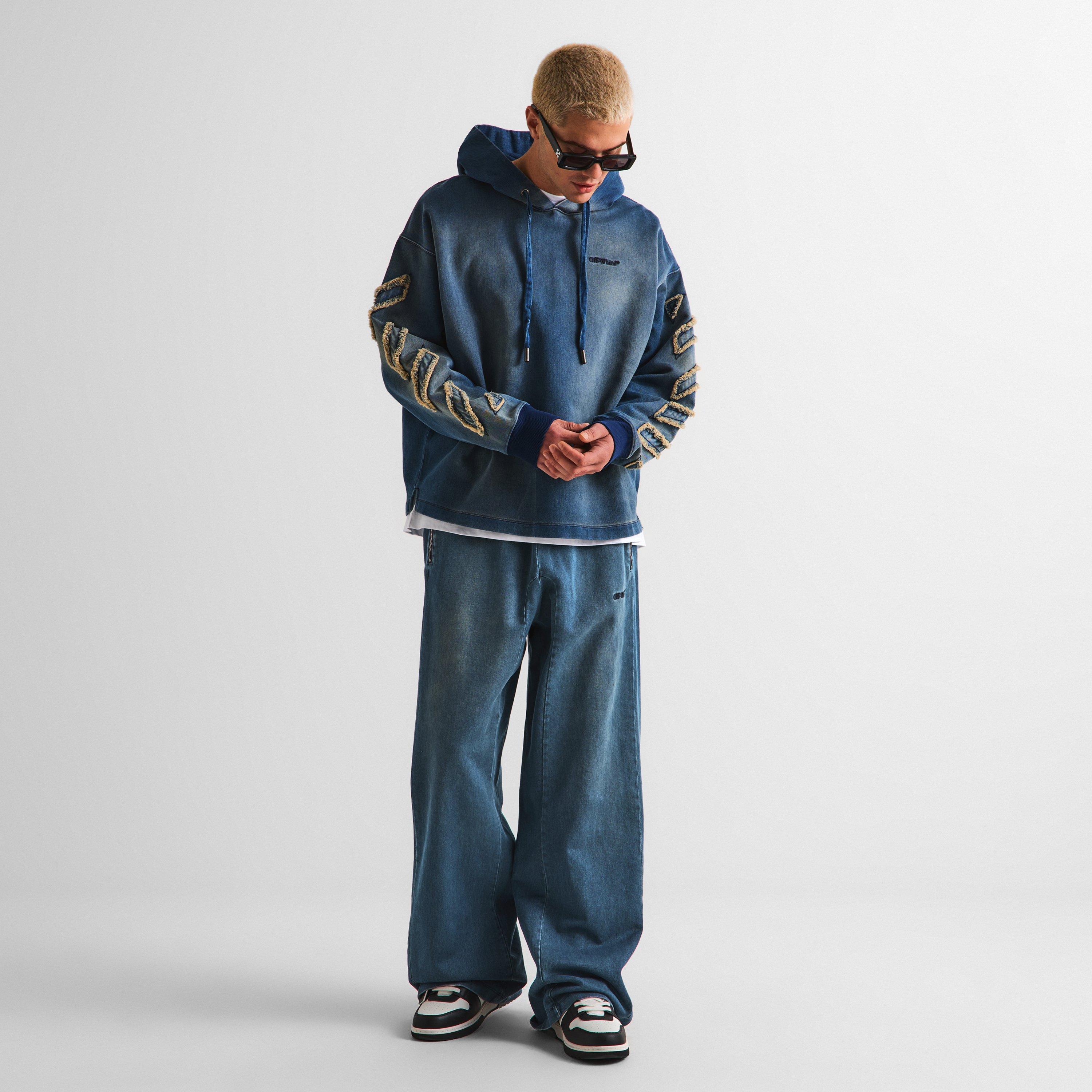Blue 4022 - Off White - Men's Overhead Hoodie - 6