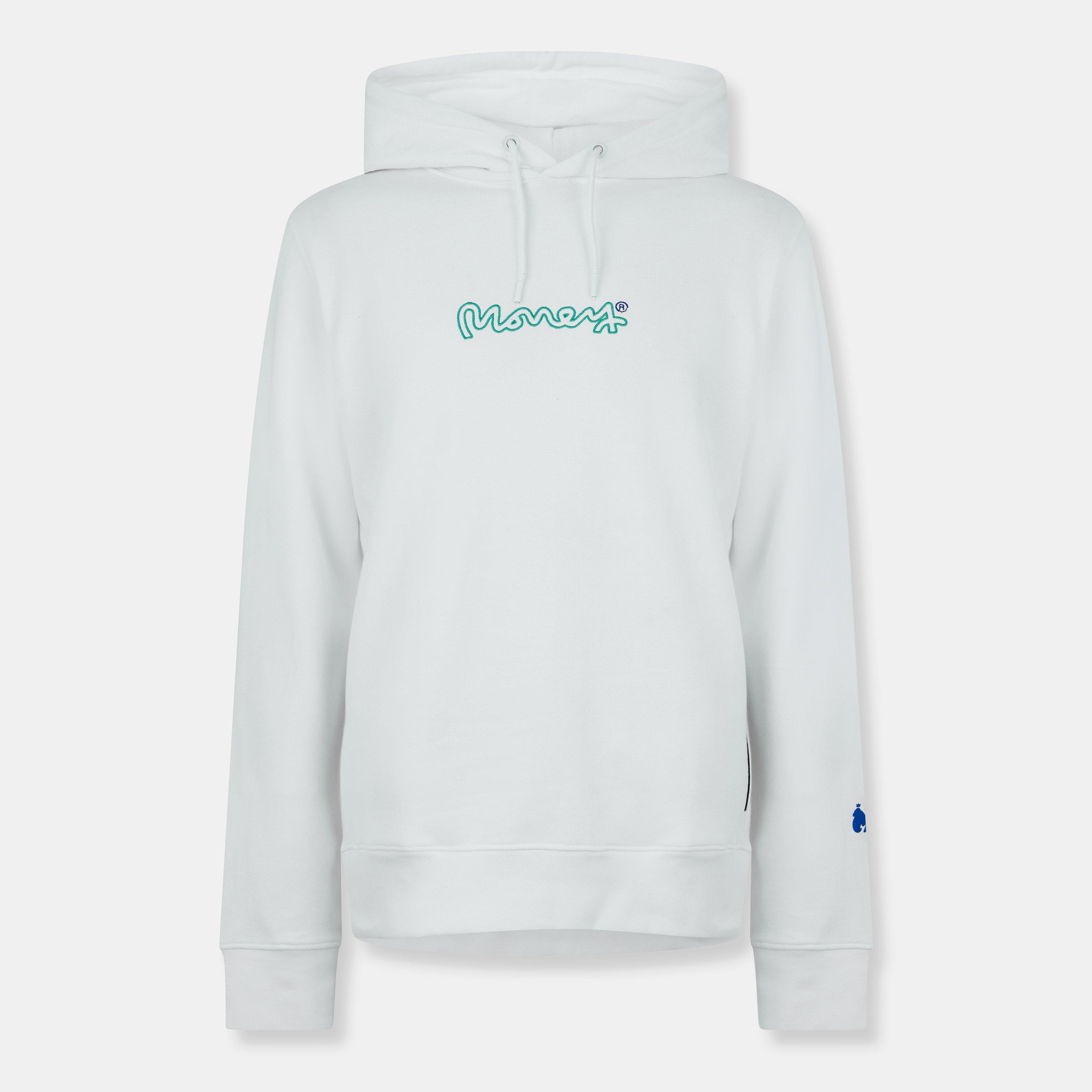 Money Men's Drop Signature Hoodie - White - Small