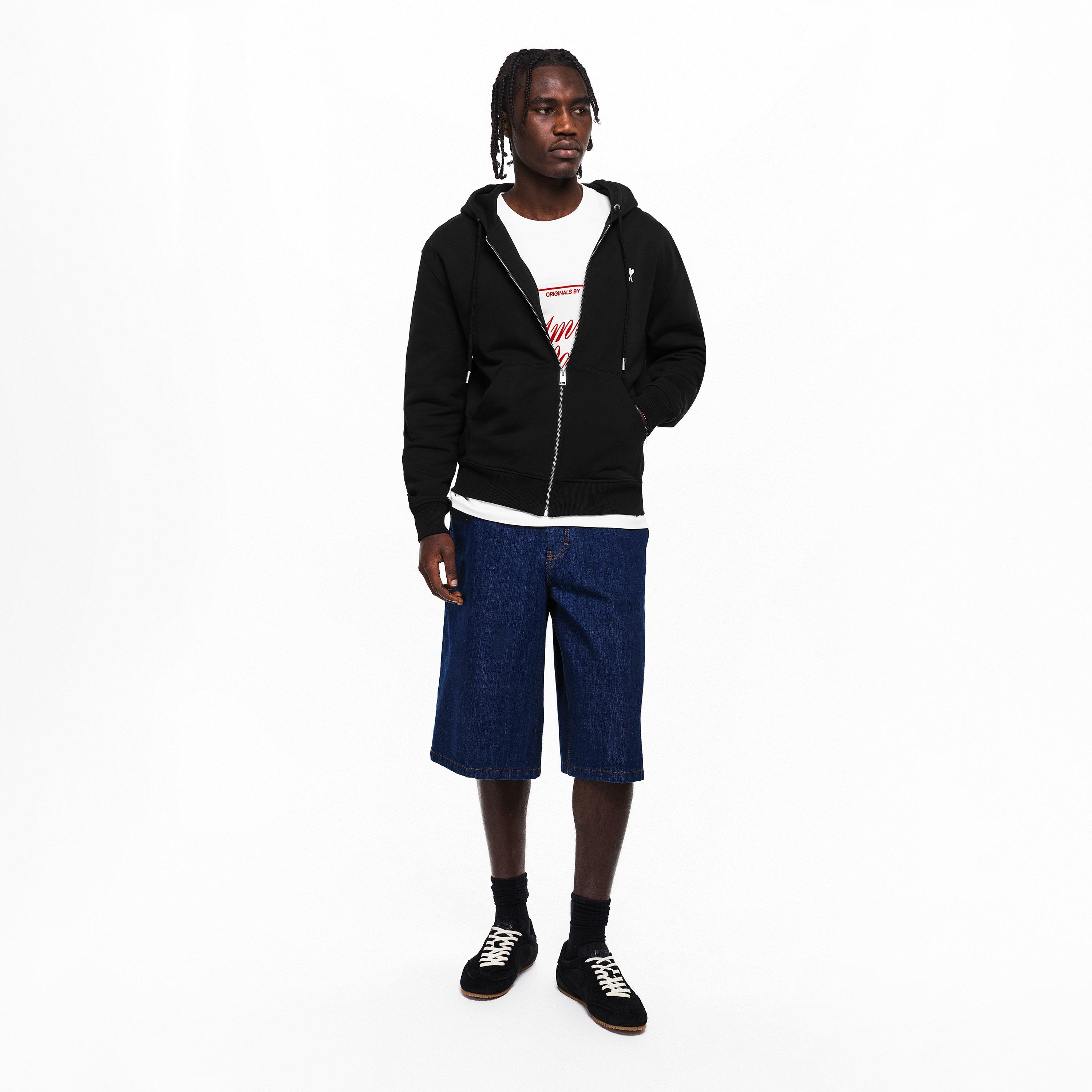 Ami Paris | Men's Zip Hoodie | HARVEY NICHOLS