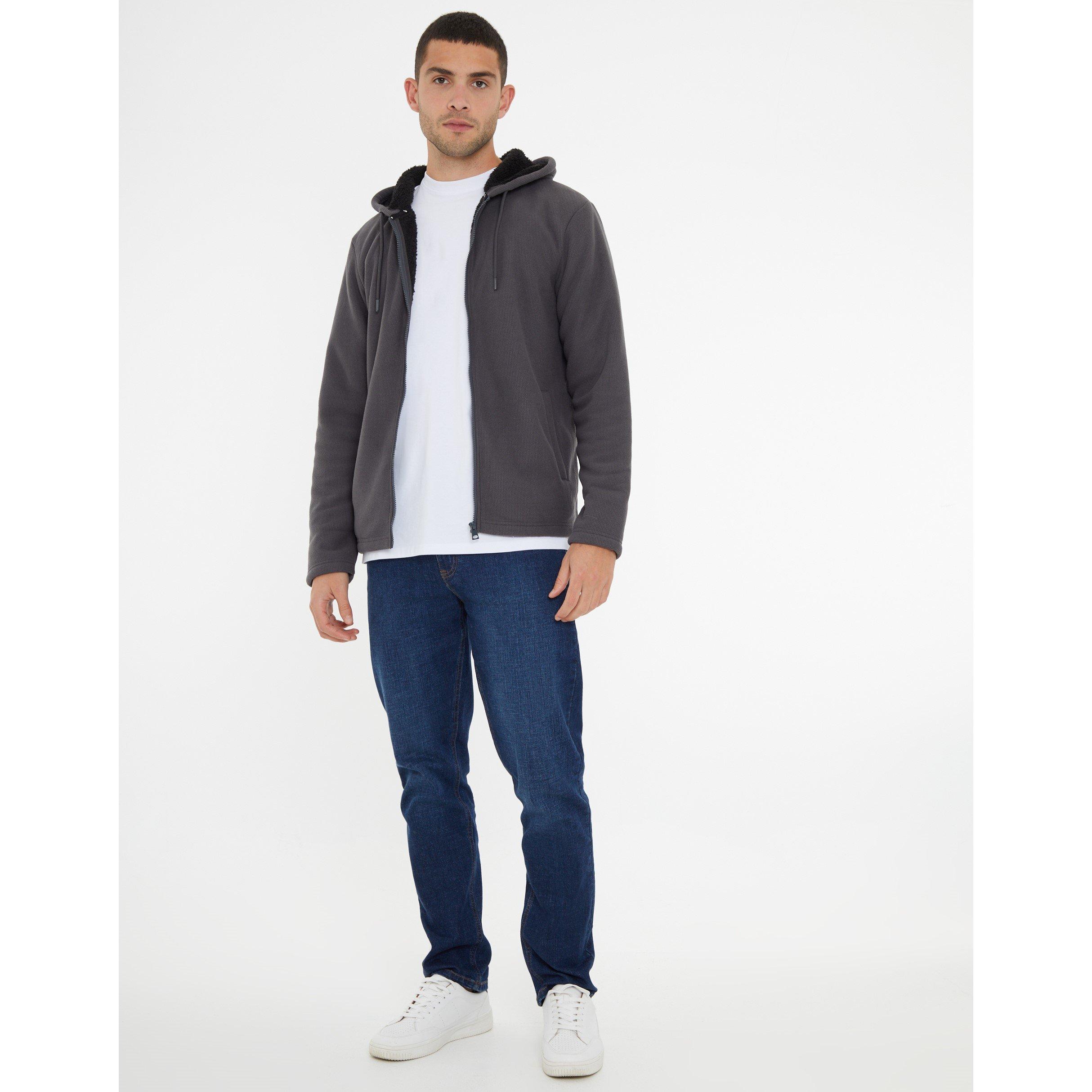 Pizarra - Threadbare - Full-Zip Fleece Hoodie - 2