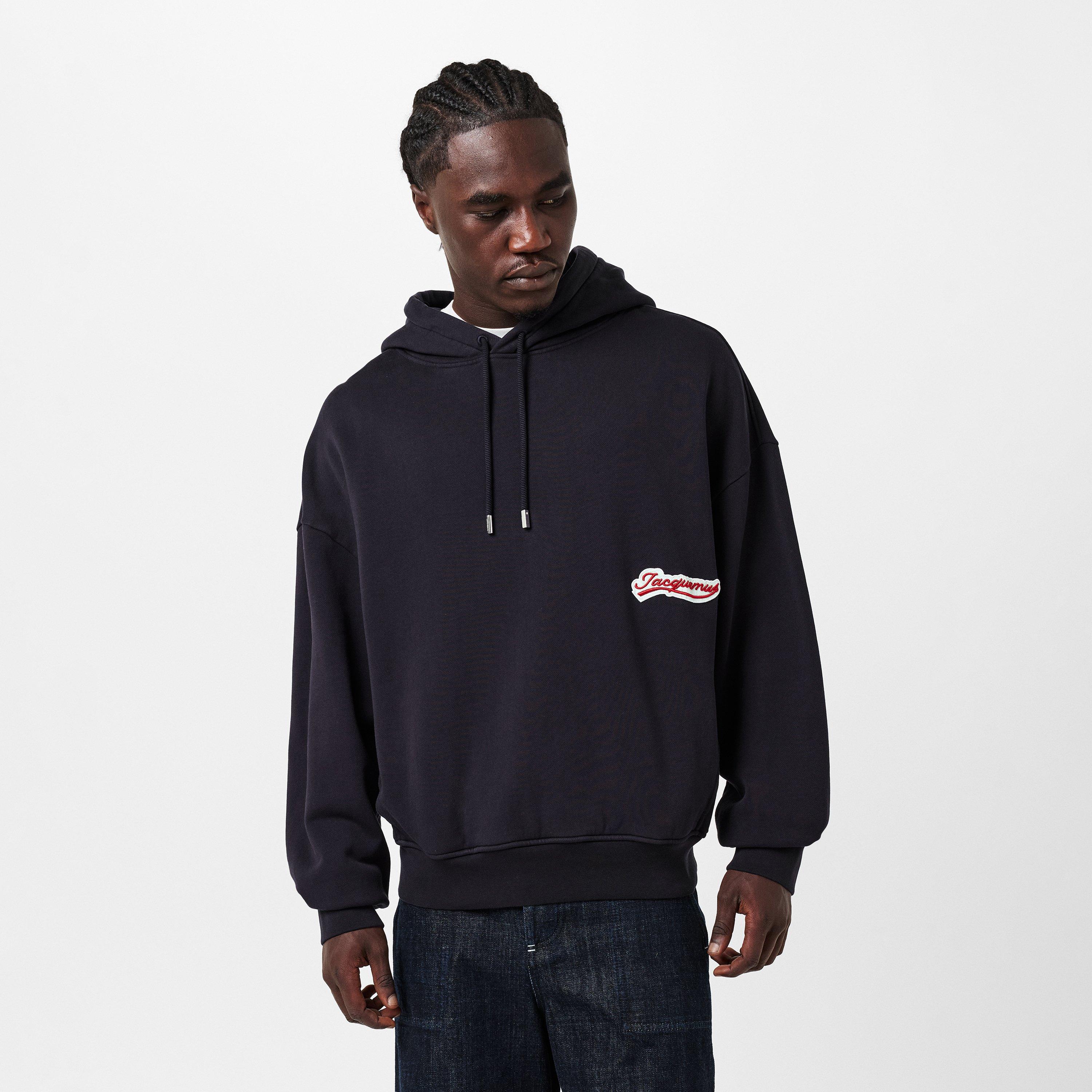 Navy - Jacquemus - Men's Over the Head Hoodie - 3