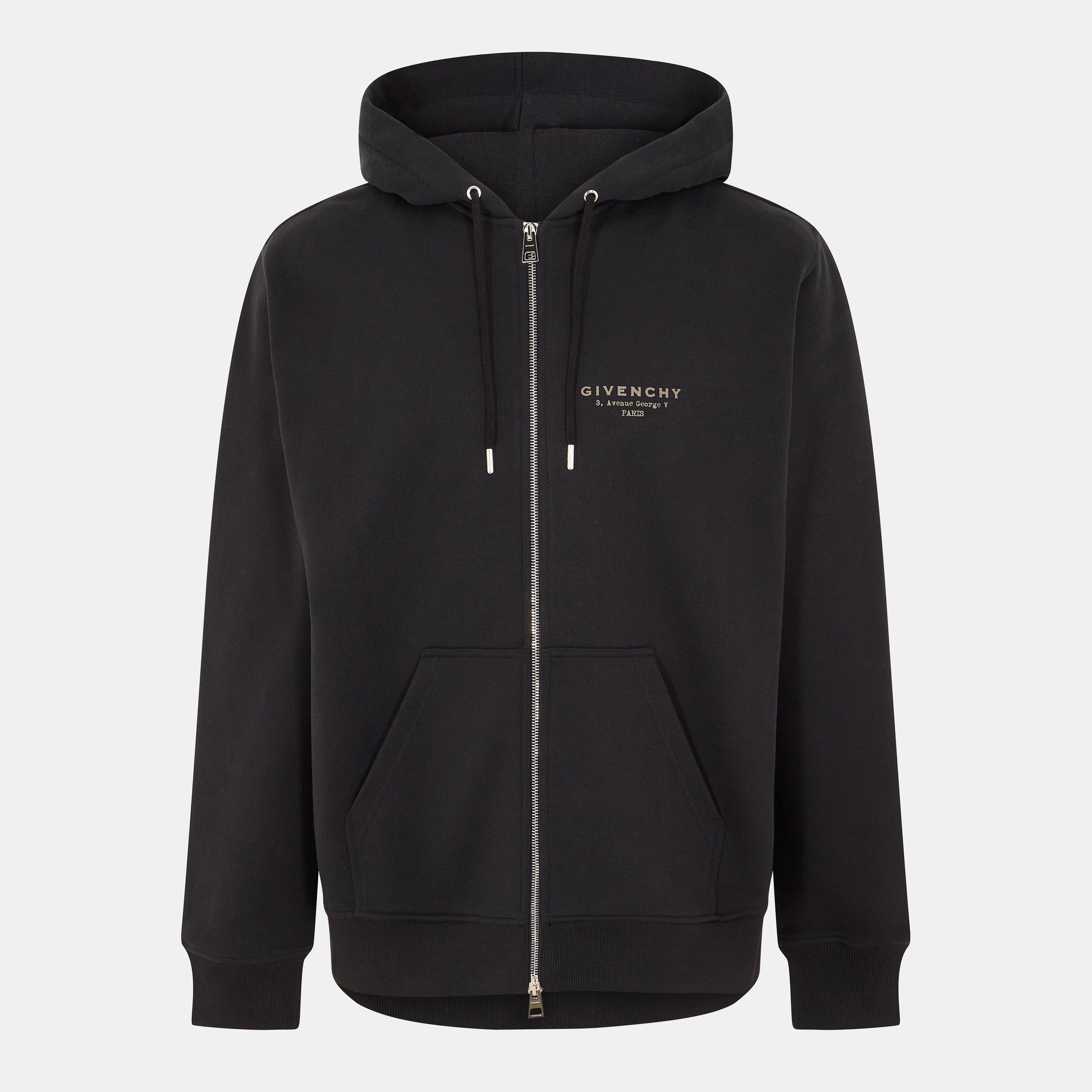 Black - GIVENCHY - Men's Zip Hoodie - 1
