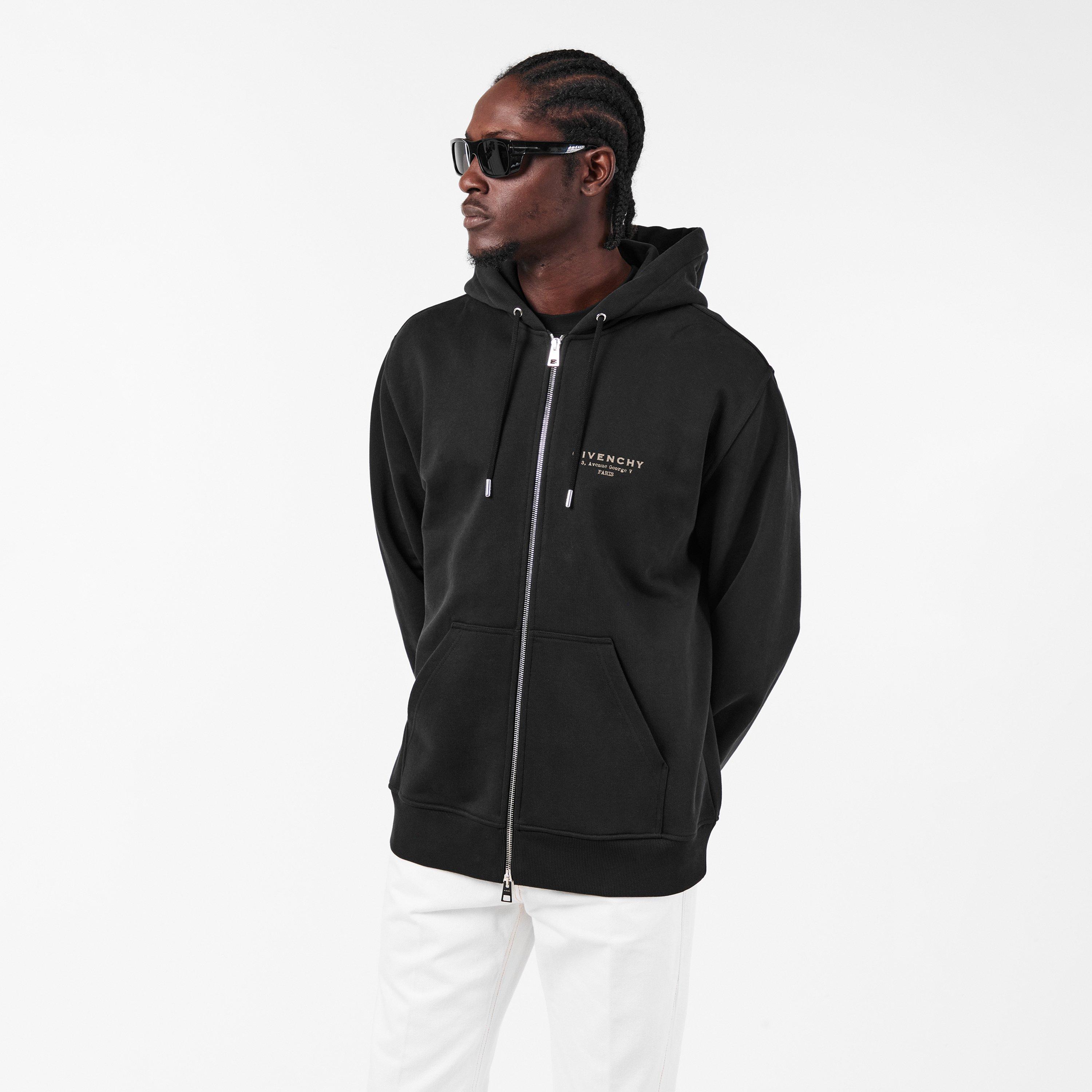 Black - GIVENCHY - Men's Zip Hoodie - 3