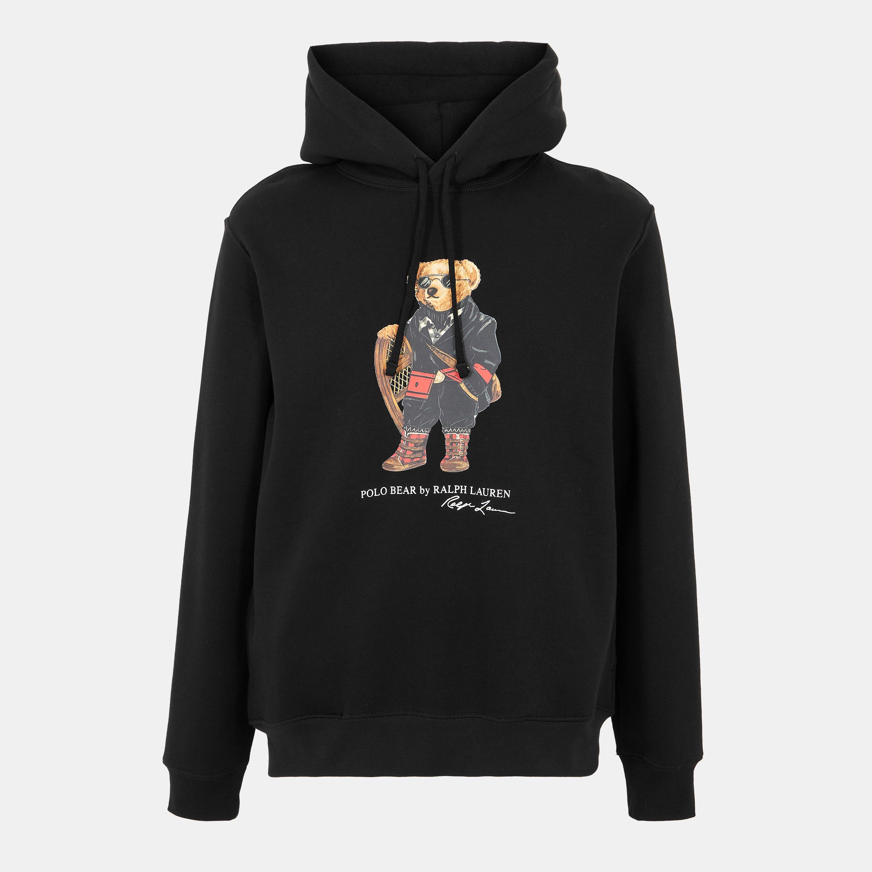 Polo Black - Polo Ralph Lauren - Men's Ski Bear Embroidered Casual Fit Hoodie - 1