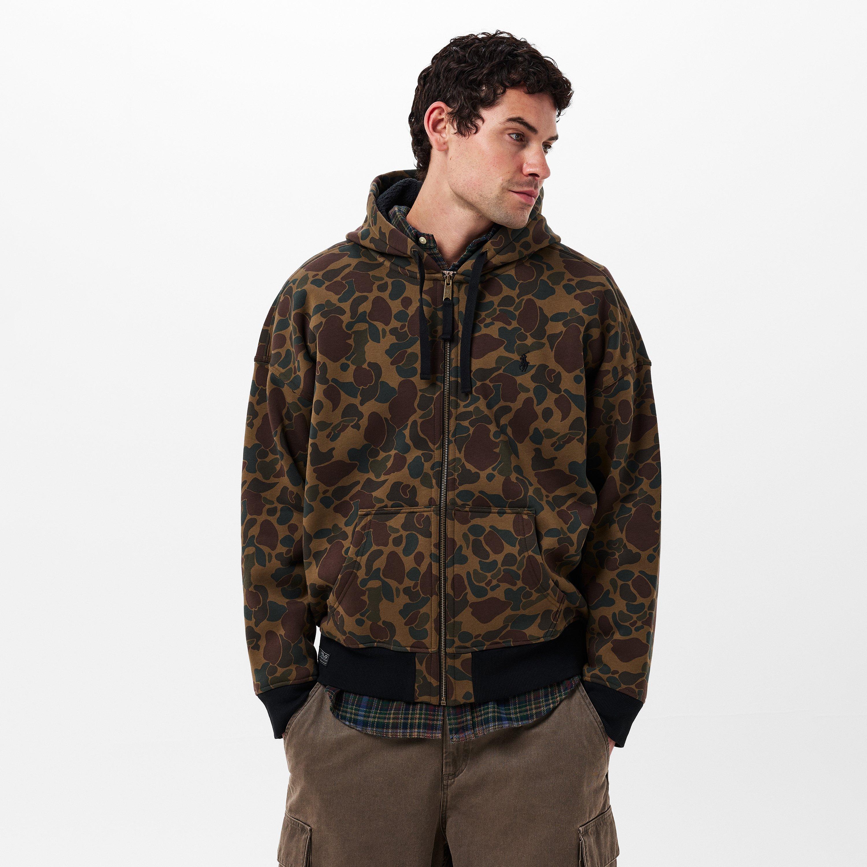 Company Olive - Polo Ralph Lauren - Men's Camo Full-Zip Hoodie - 3