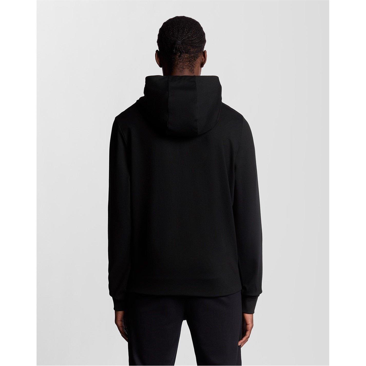 Jet Black - Lyle and Scott - Mens Full Zip Hoodie - 3
