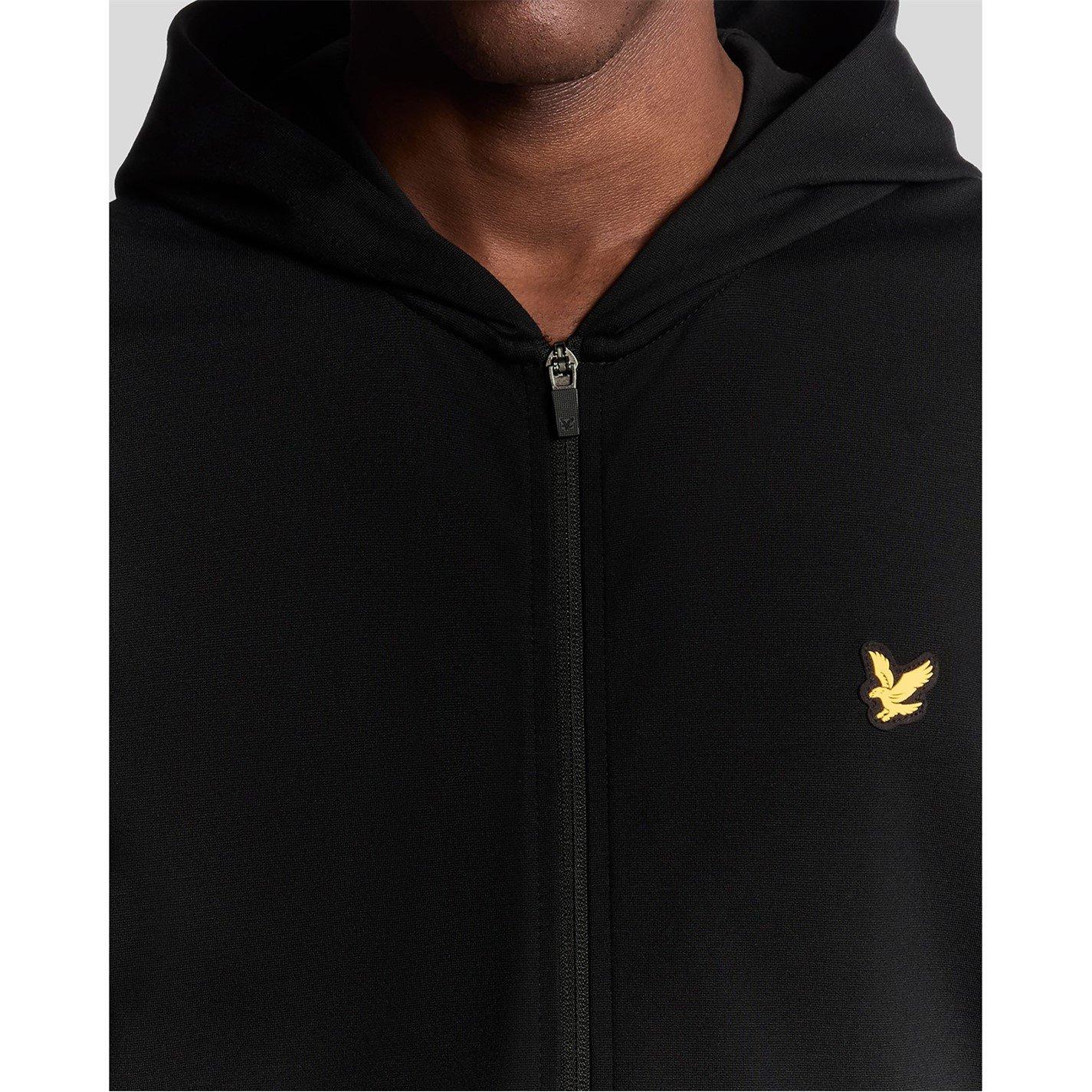 Jet Black - Lyle and Scott - Mens Full Zip Hoodie - 4