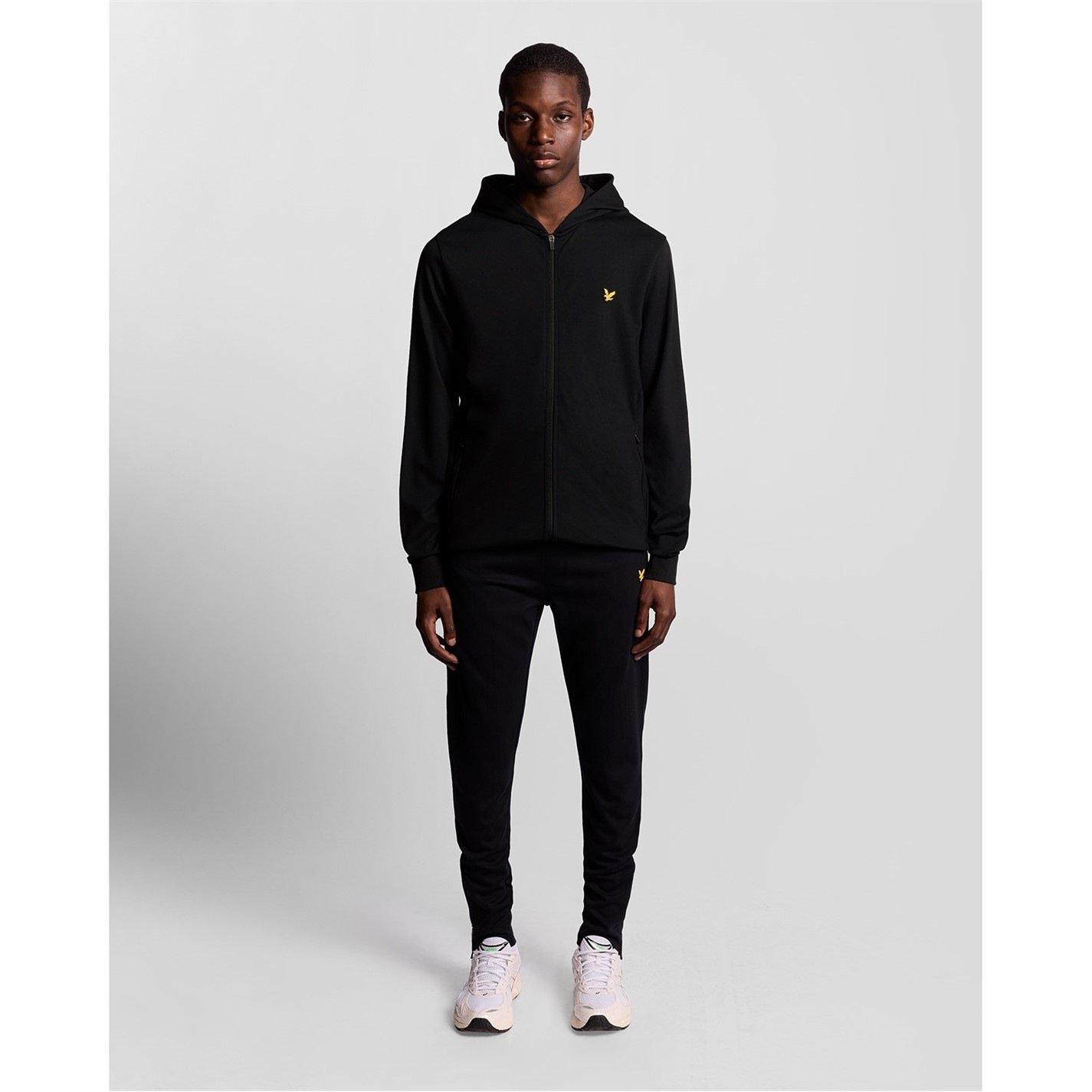 Jet Black - Lyle and Scott - Mens Full Zip Hoodie - 5