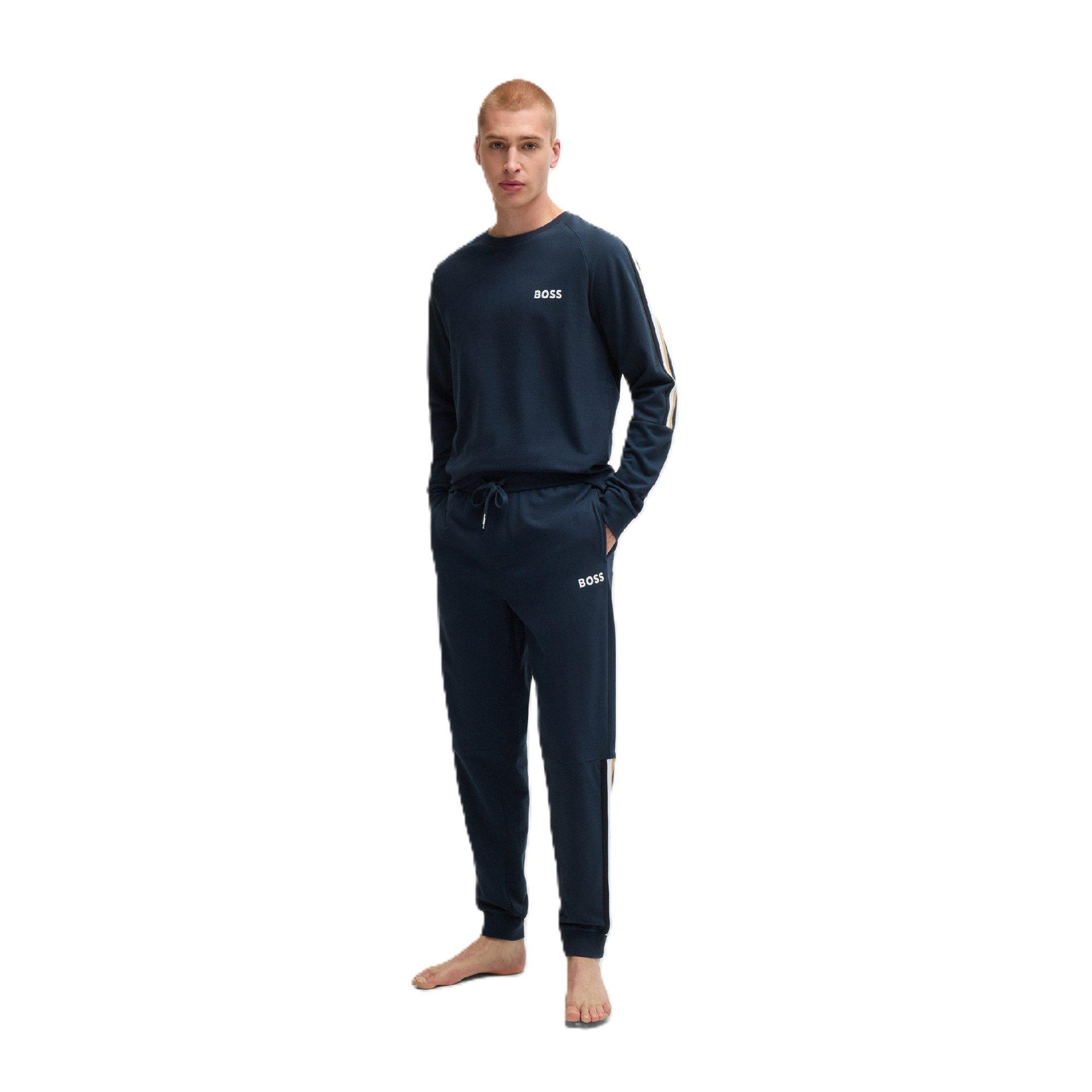 Dark Blue - Boss - Men's Iconic Pull Over Hoodie - 1