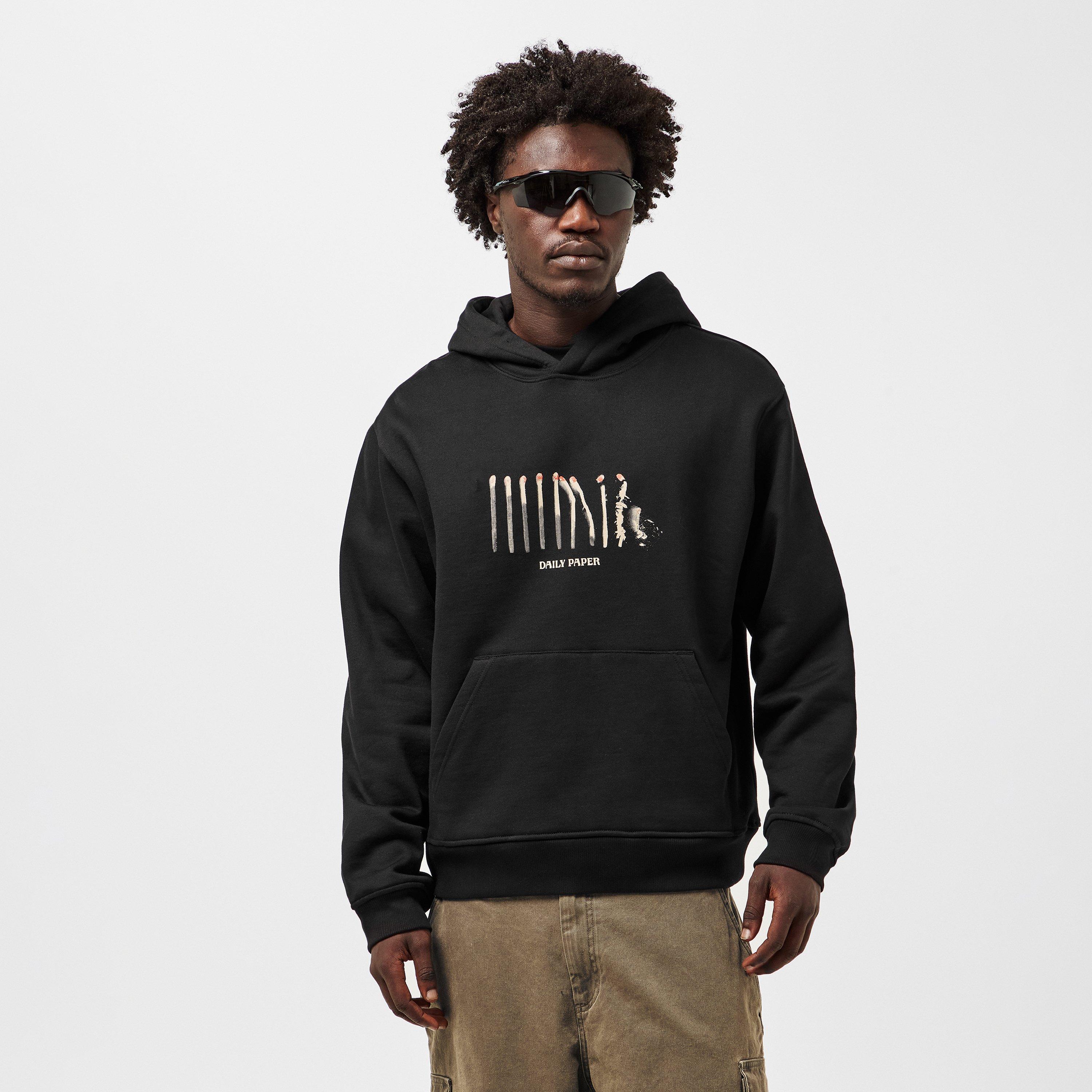 Black - Daily Paper - Men's Over the Head Hoodie - 3