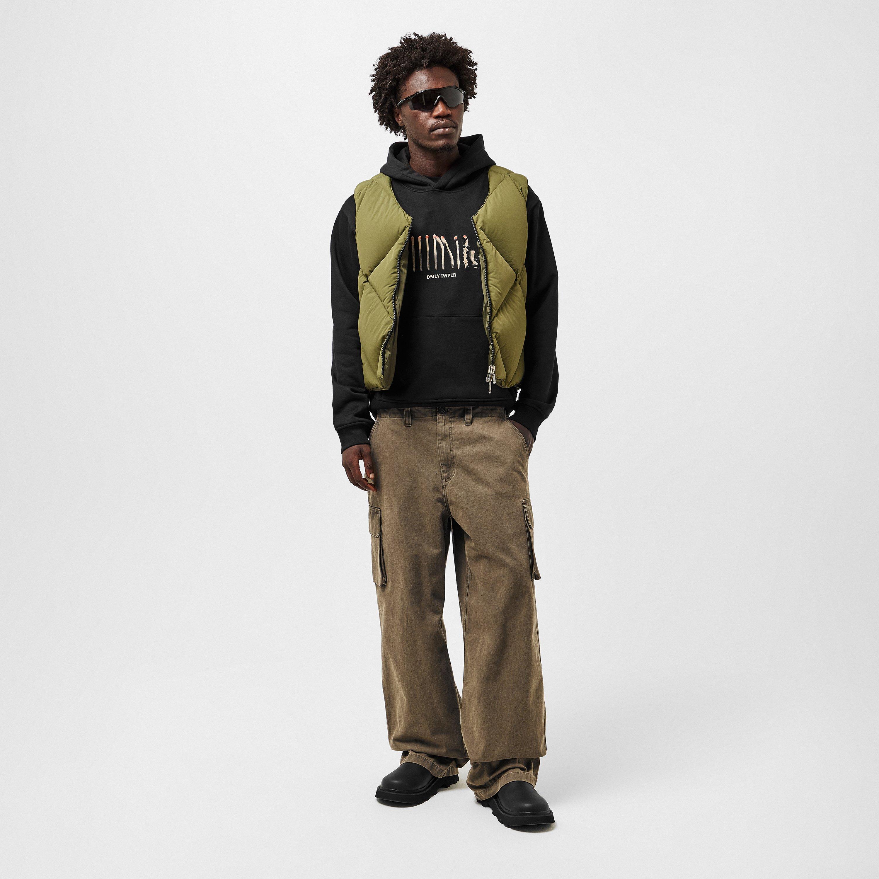 Black - Daily Paper - Men's Over the Head Hoodie - 6