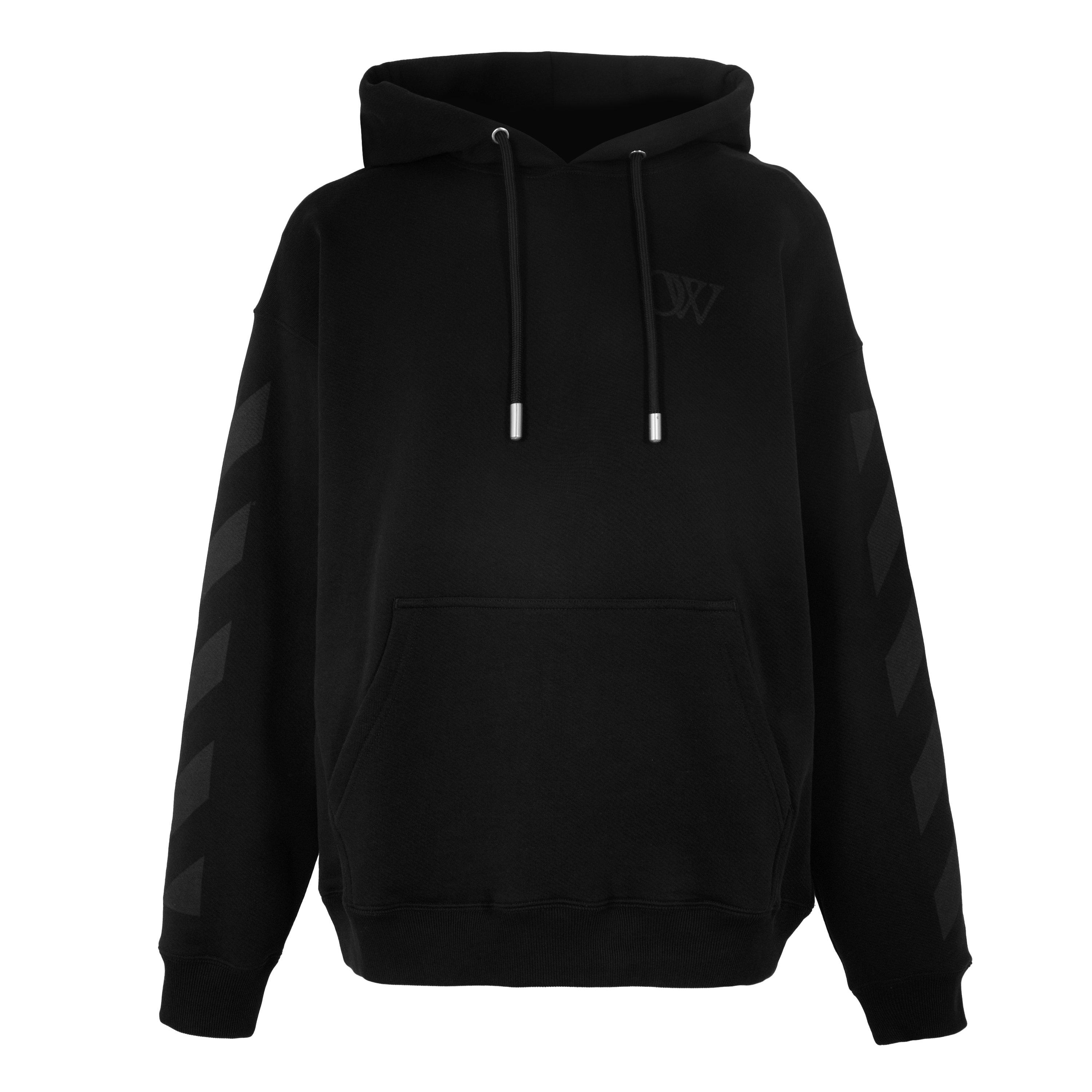 Off White Men's Diag Skate Pull Over Hoodie - Black-Black - S