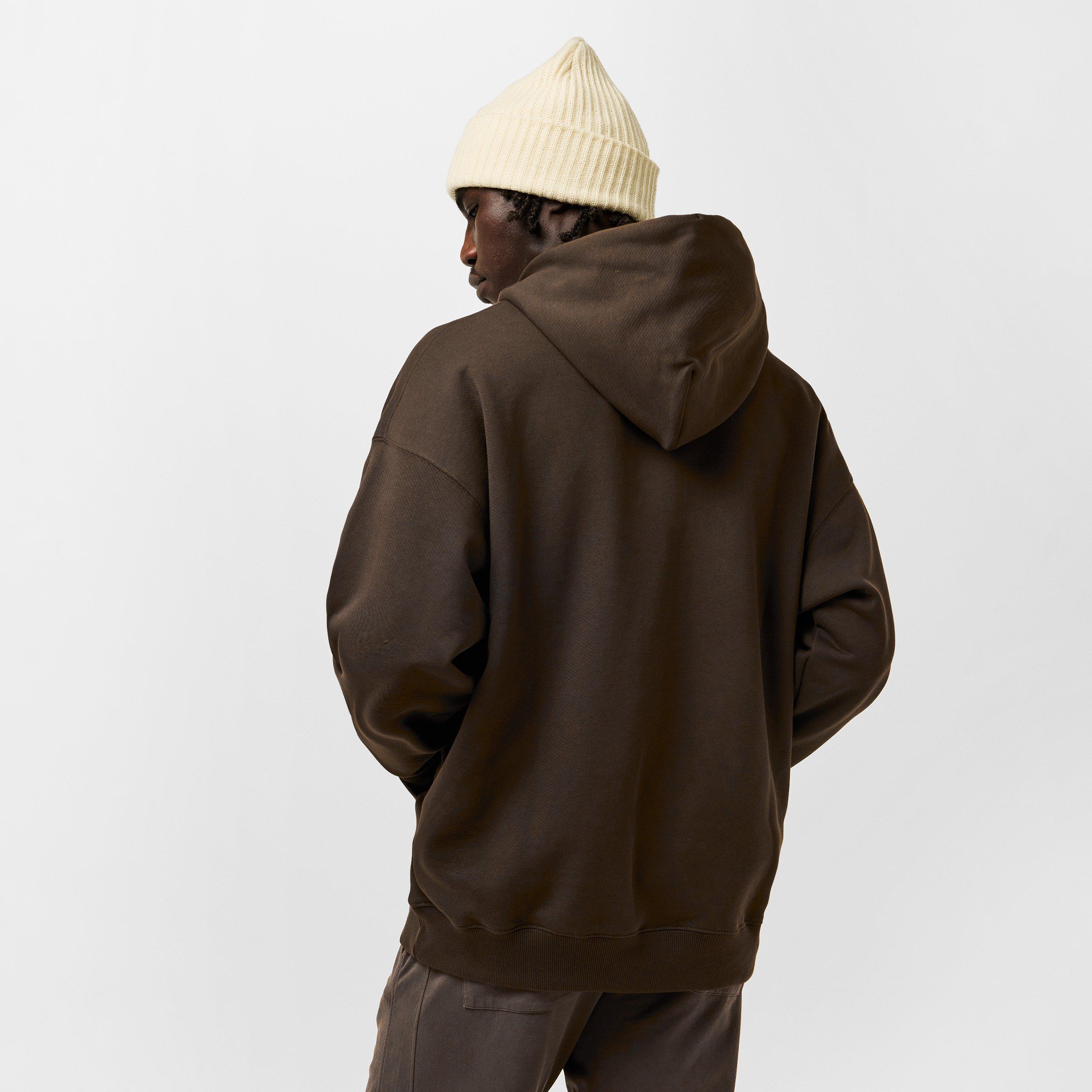 Chocolate-White - Off White - Men's Skate Pull Over Hoodie - 4