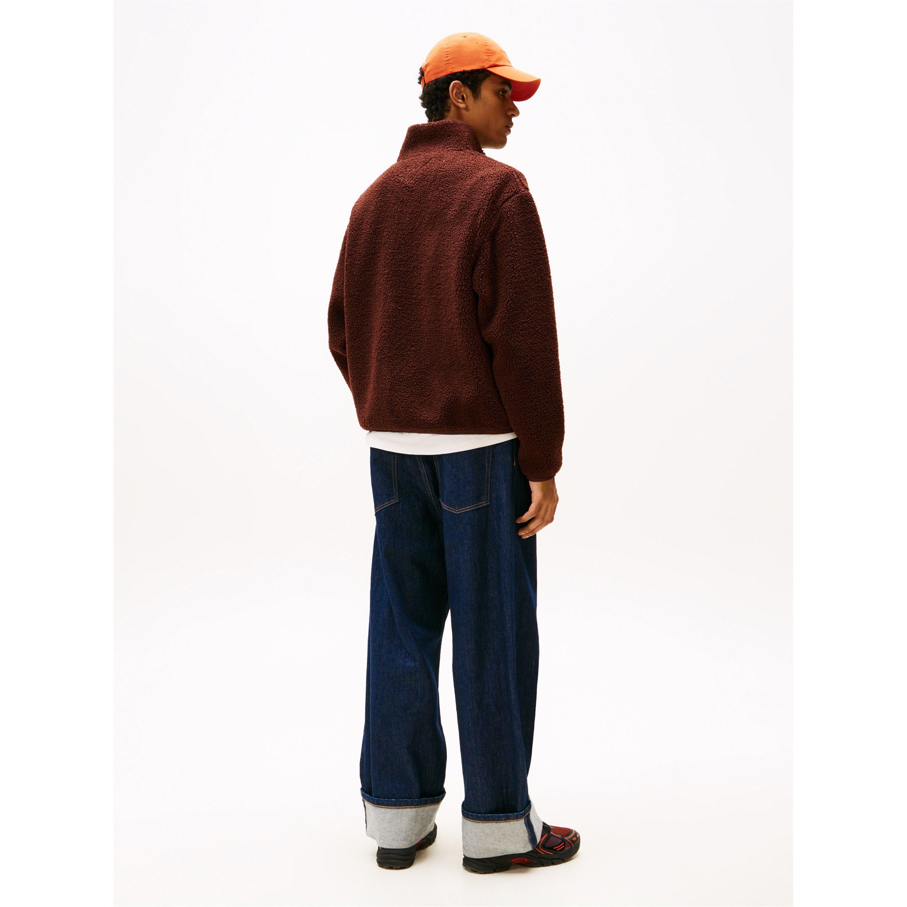 Rich Brown - Tommy Jeans - Men's Full-Zip Teddy Hoodies - 4