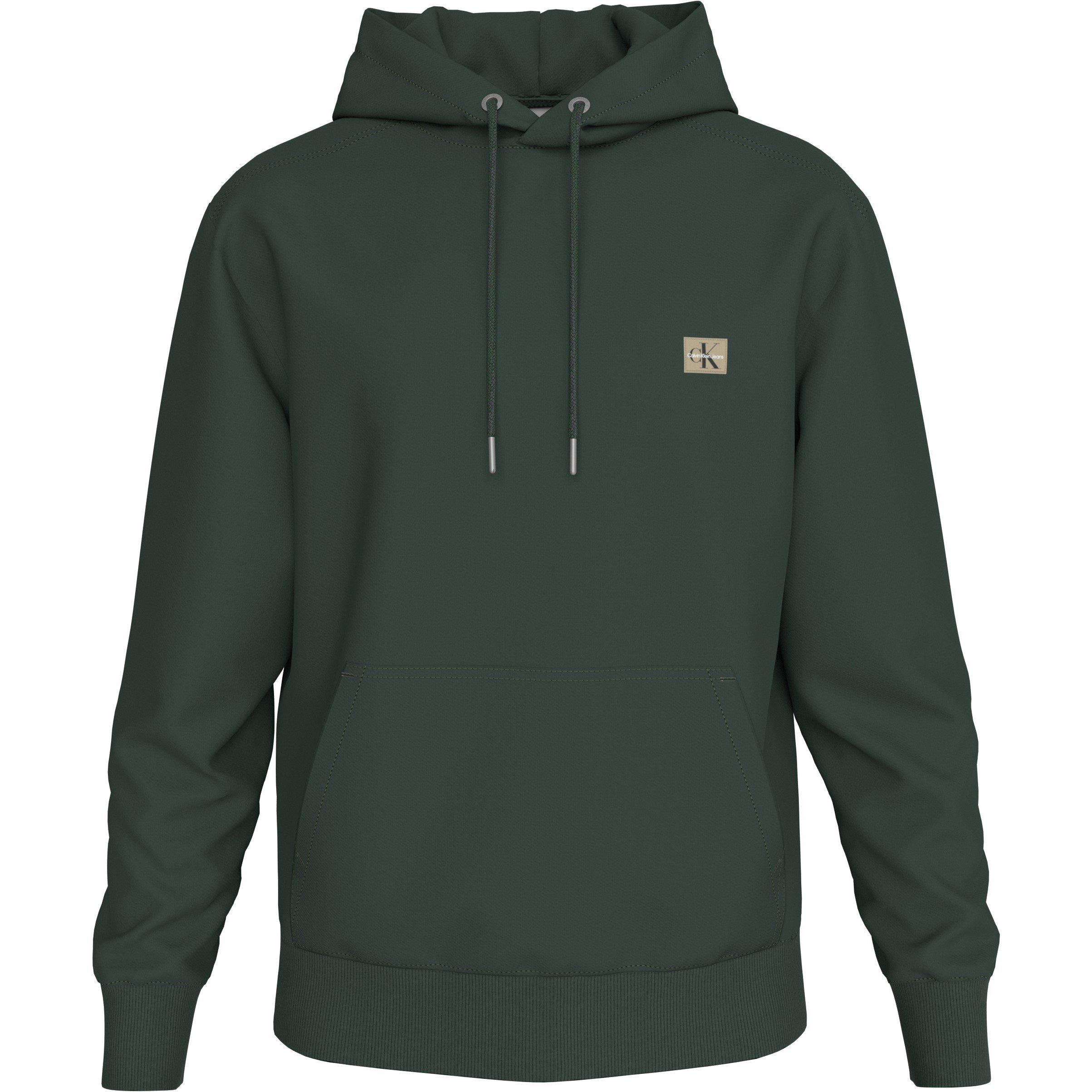 Calvin Klein Jeans Men's Ckj Woven Relaxed Fit Hoodie - Sycamore Llg - S
