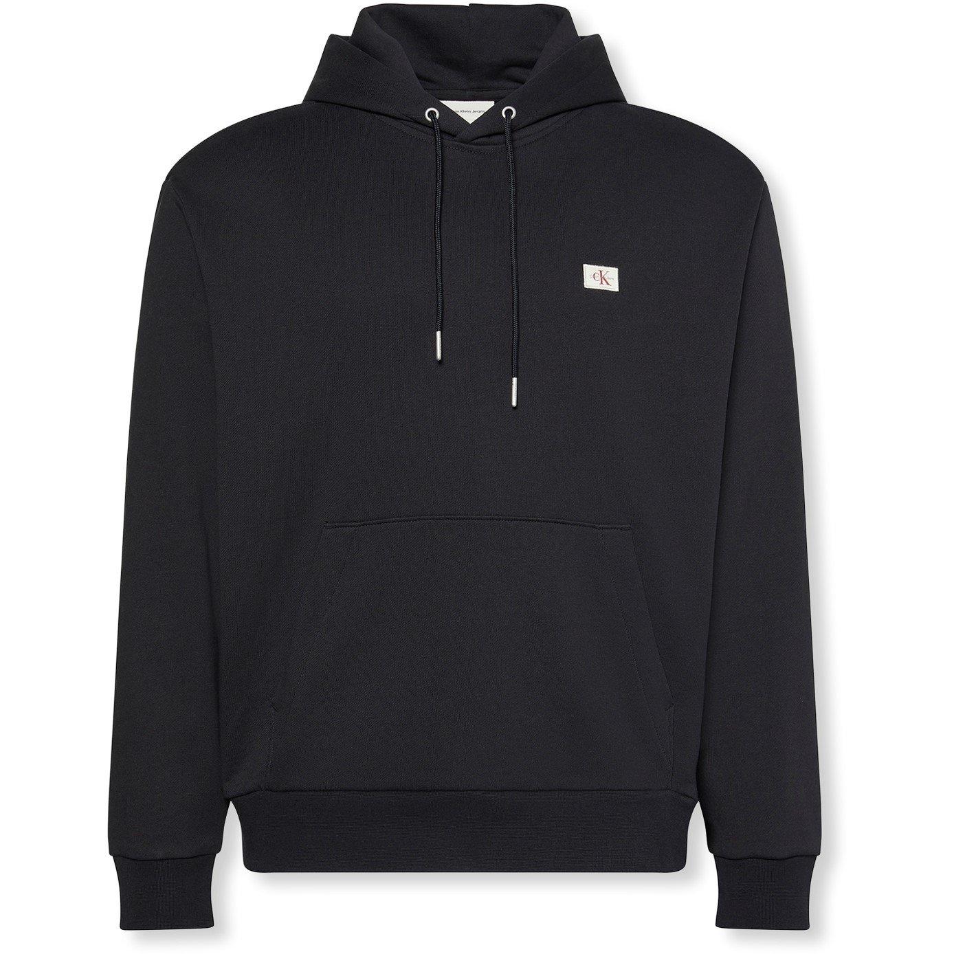 Calvin Klein Jeans Men's Ckj Woven Over-The-Head Hoodie - Black Ub1 - XL