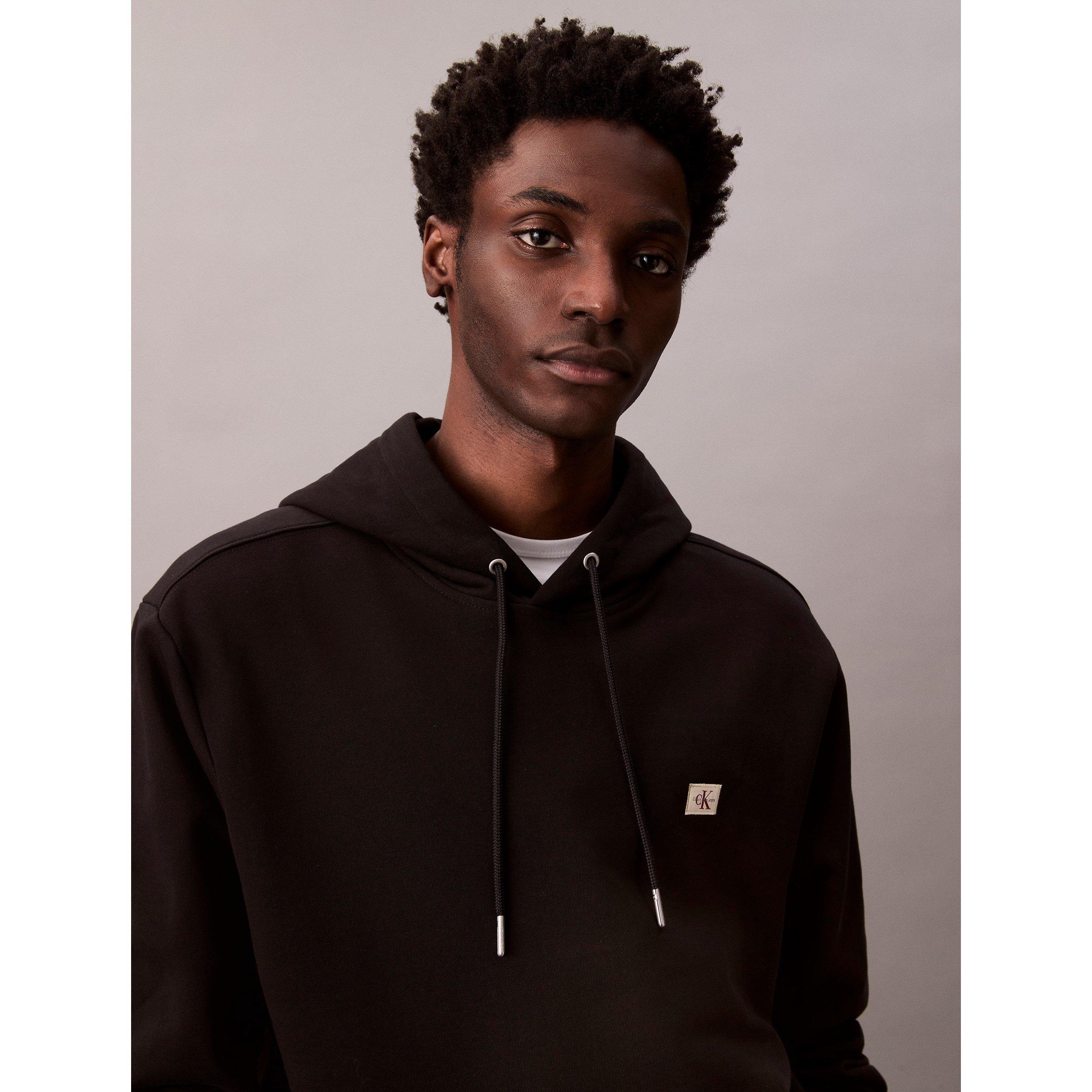 Nero UB1 - Calvin Klein Jeans - Men's CKJ Woven Over-the-Head Hoodie - 5