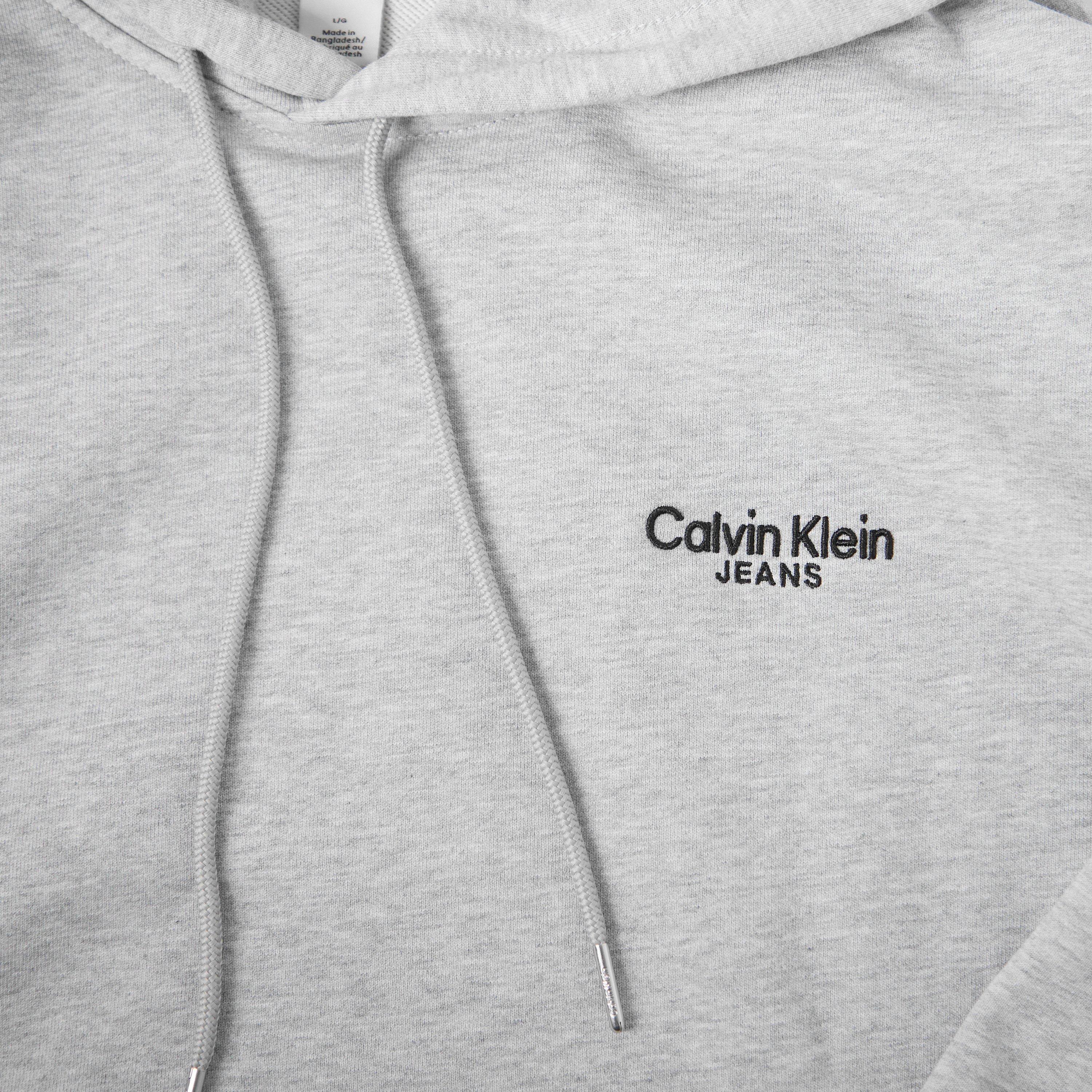 Heroic Grey Htr - Calvin Klein Jeans - Men's Back Print Hoodie - 5