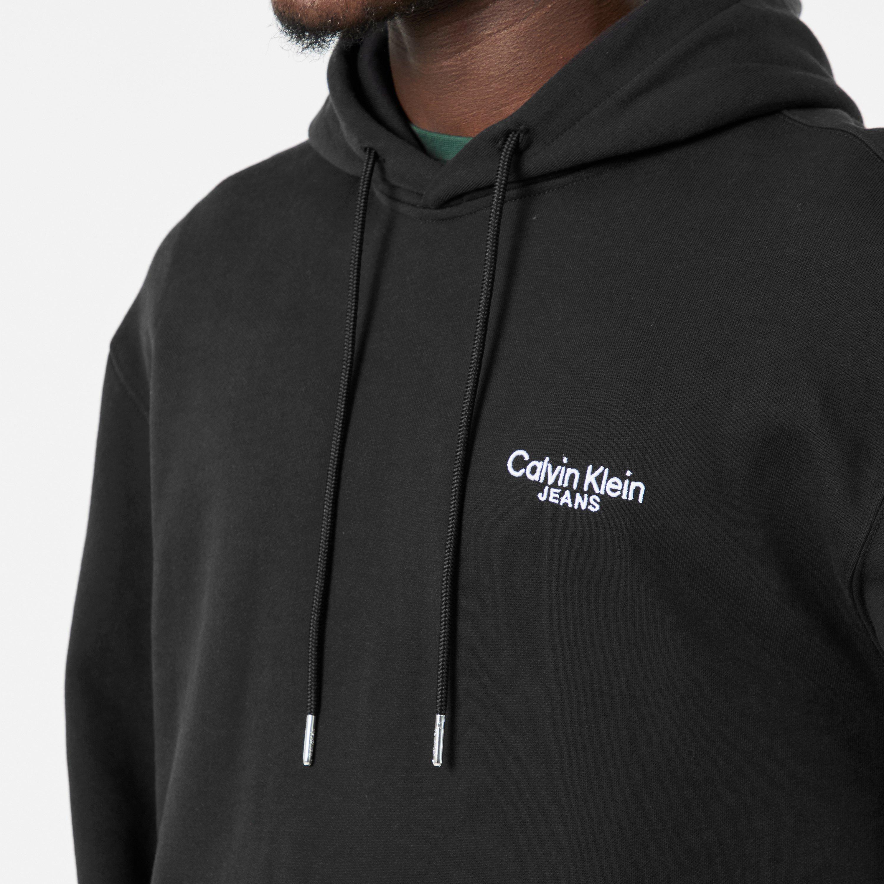 Crni UB1 - Calvin Klein Jeans - Men's Back Print Hoodie - 5