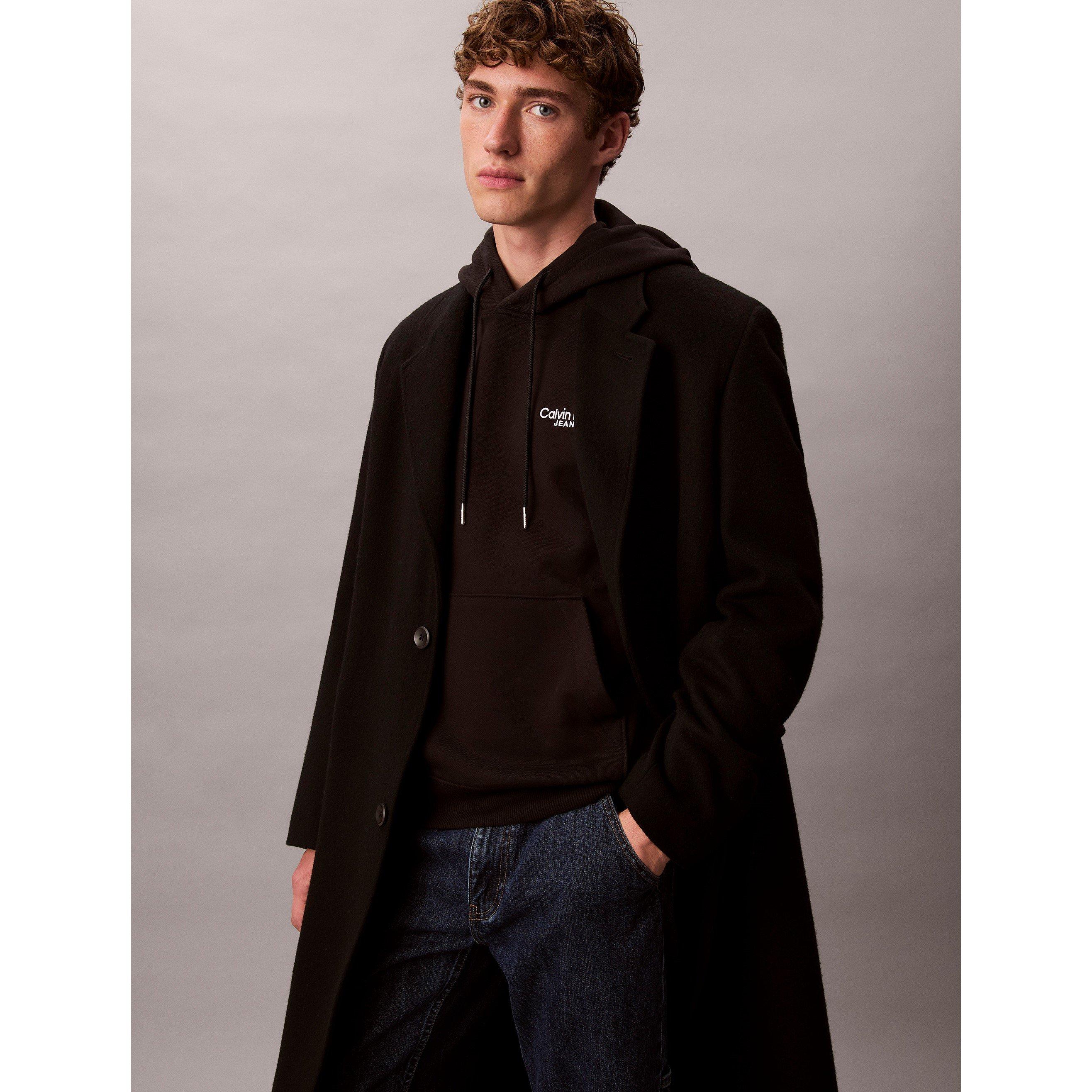 Crni UB1 - Calvin Klein Jeans - Men's Back Print Hoodie - 6