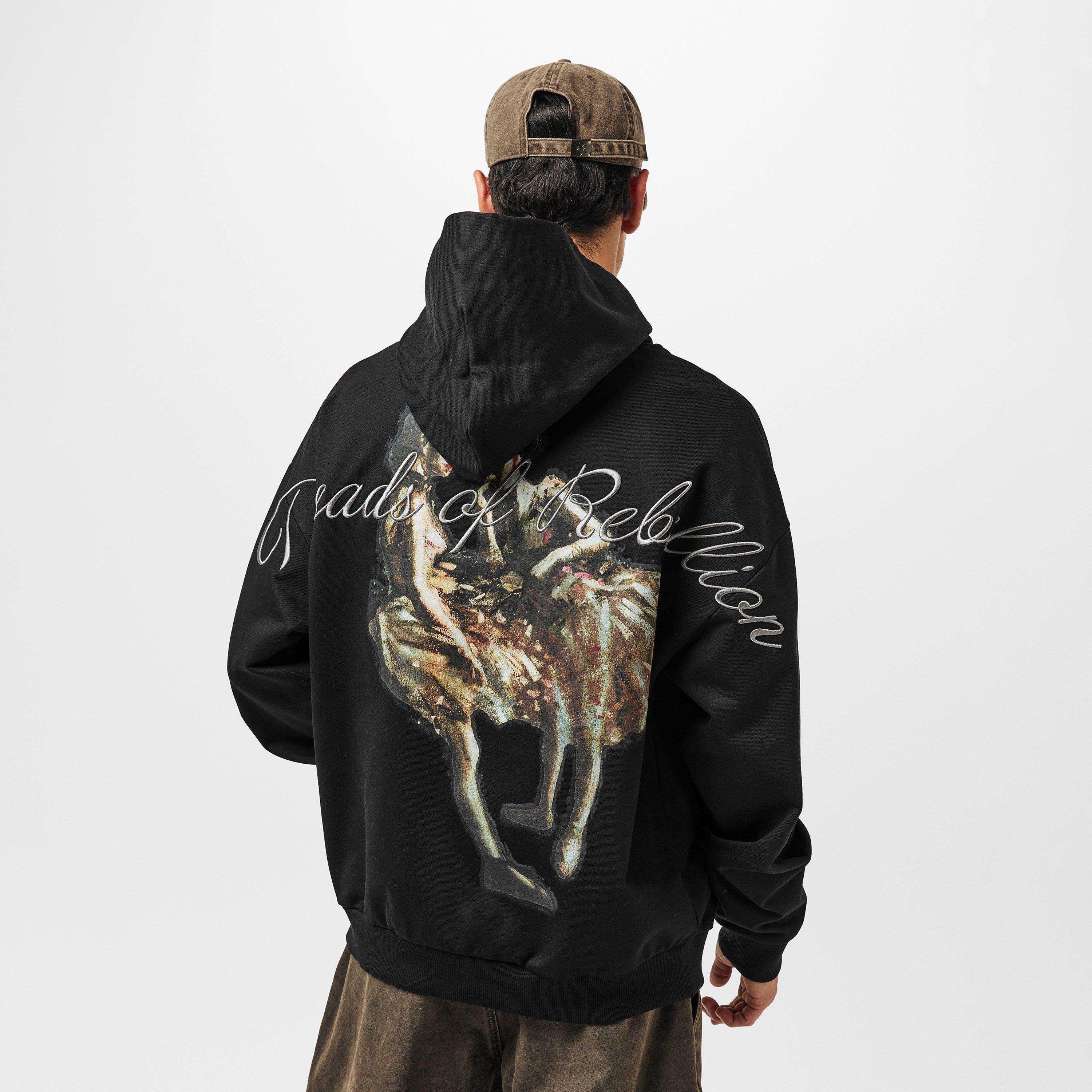 Black 001 - Hugo - Men's Dabilano Hoodie - 4