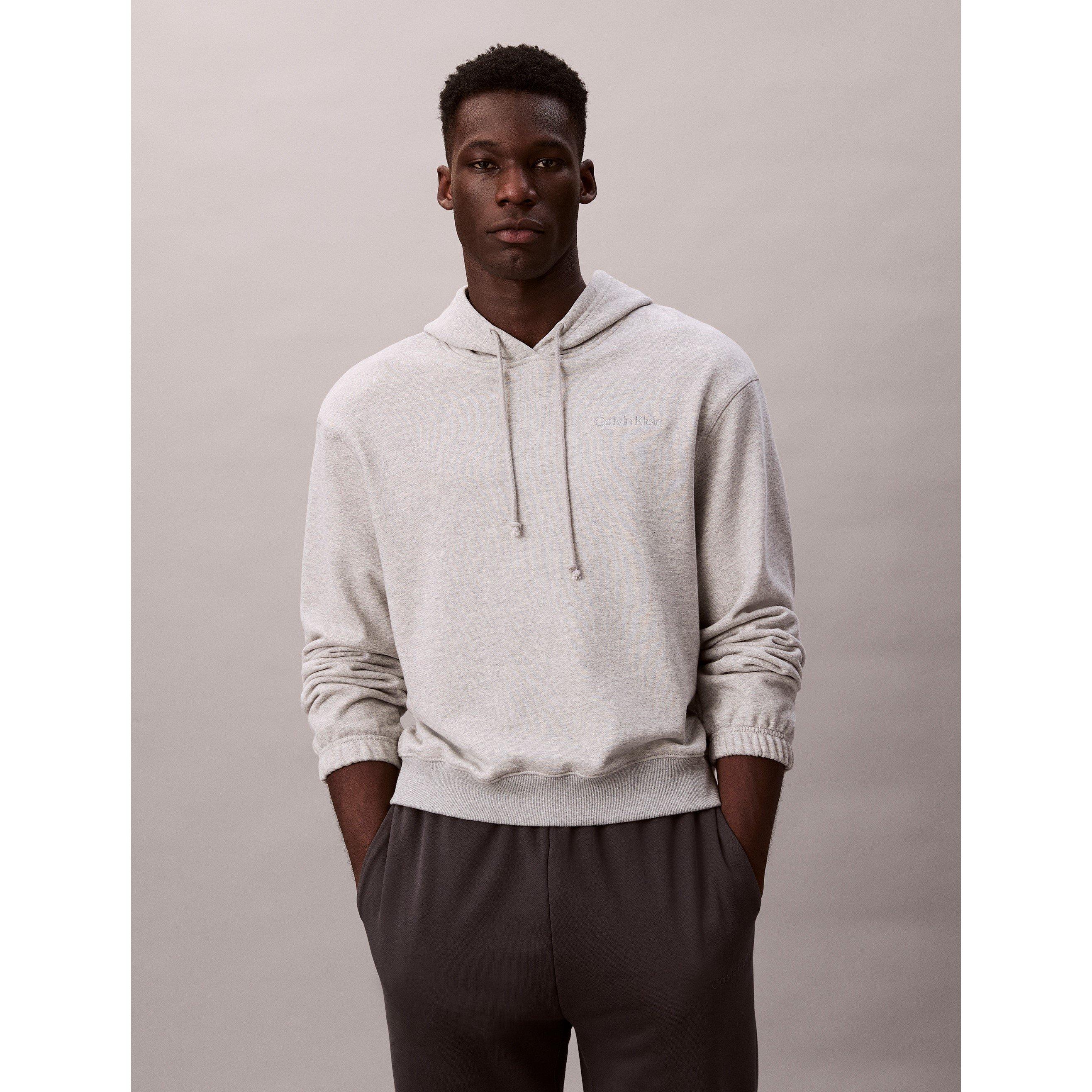 Grey Heather - Calvin Klein - Men's Pullover Hoodie - 2