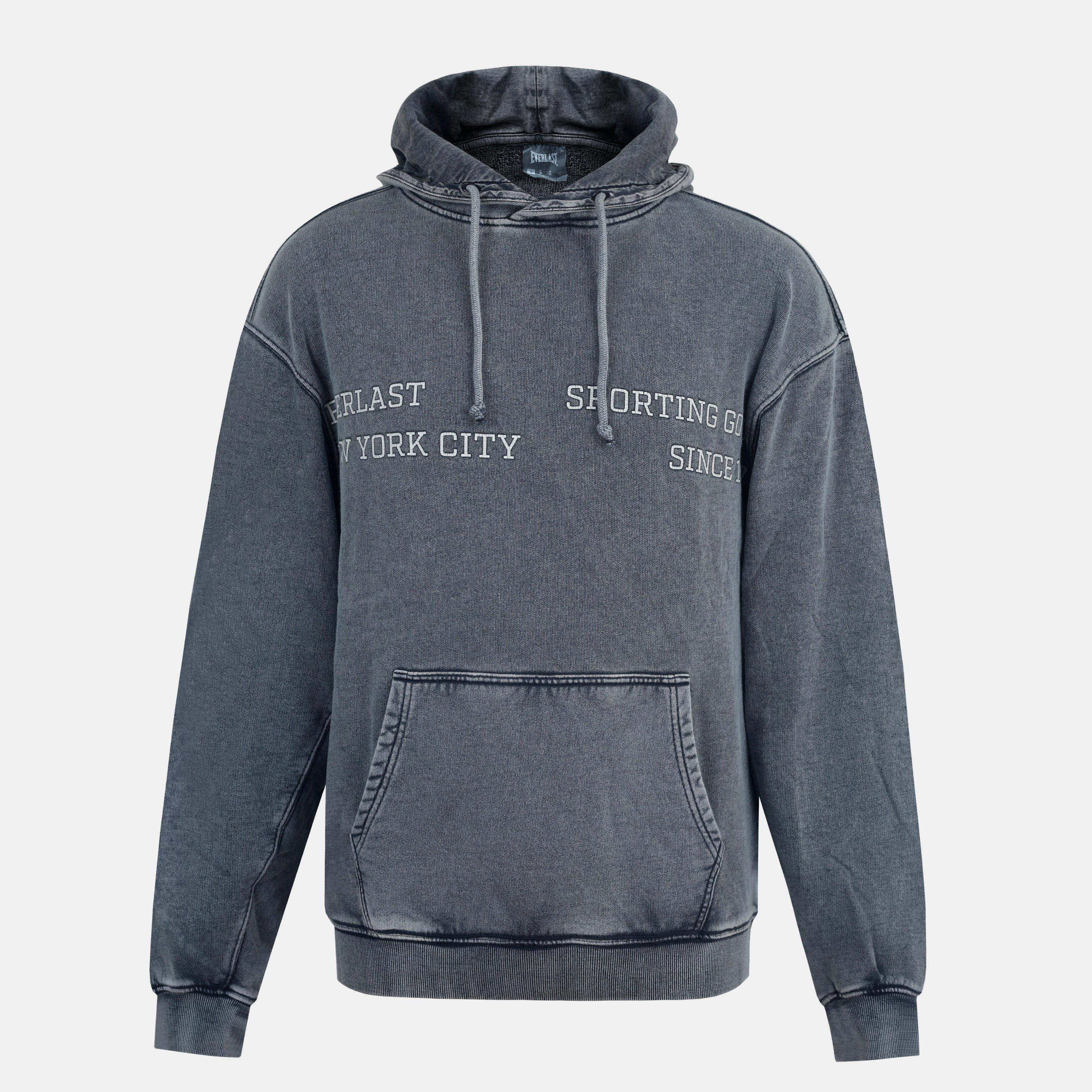 Washed Grey - Everlast - Men's NYC Pull Over Hoodie - 1