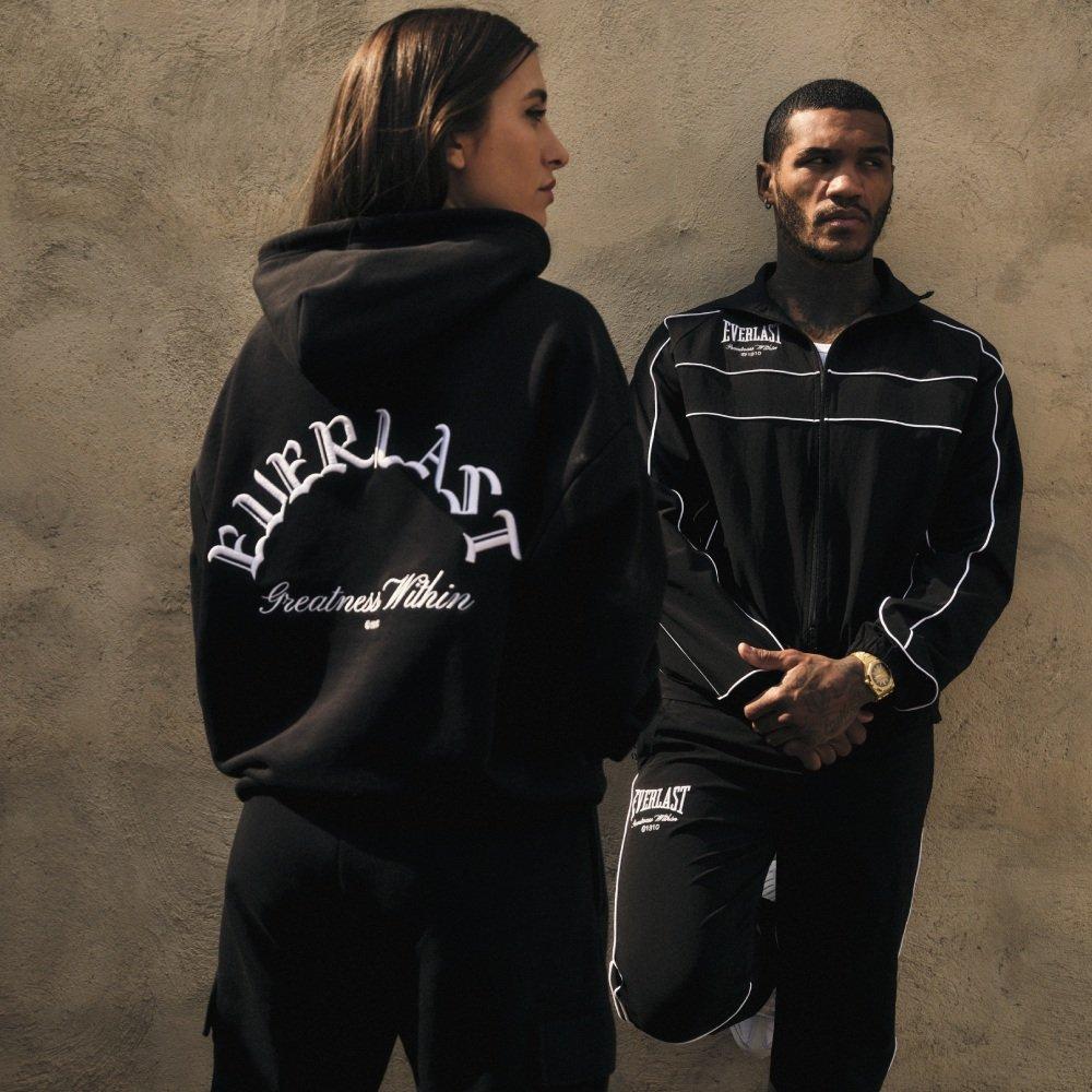 Crno/Bijelo - Everlast - x Conor Benn Embroidered Hoodie Adults - 3