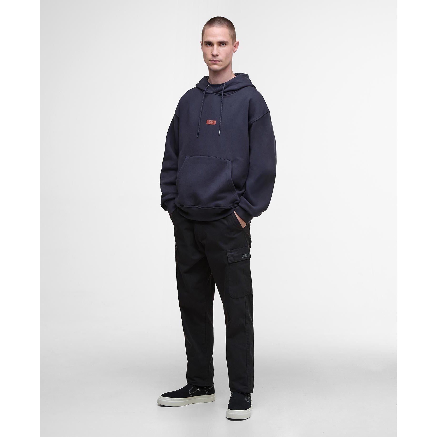 Dark Navy - Barbour International - Lever Graphic Hoodie - 6