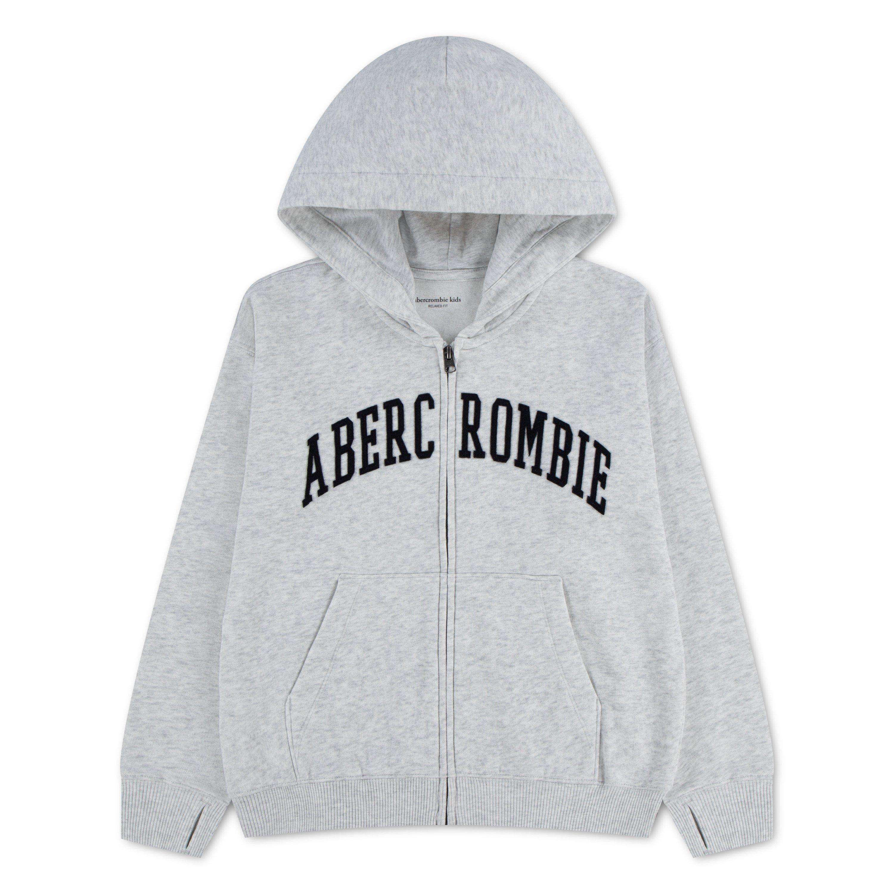 Light Grey Hthr - Abercrombie and Fitch - A and F LG Full Zp H Jn64 - 1