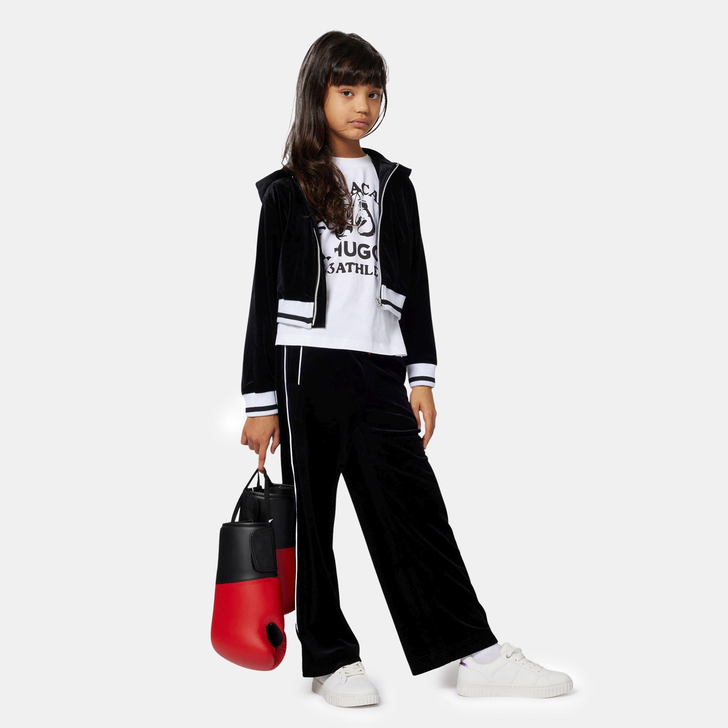 Black 09B - Hugo - Kids Zip Hoodie - 4