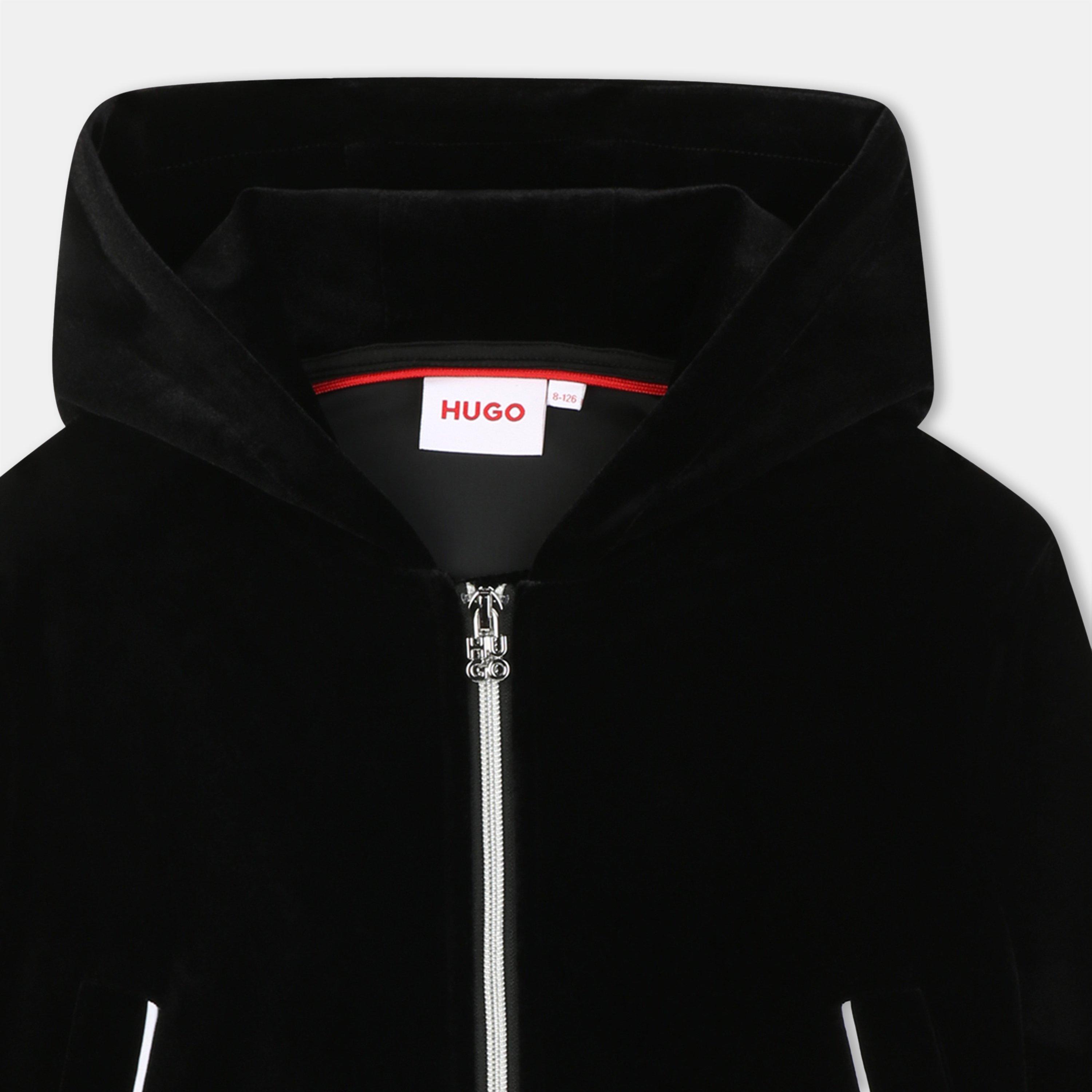 Black 09B - Hugo - Kids Zip Hoodie - 5
