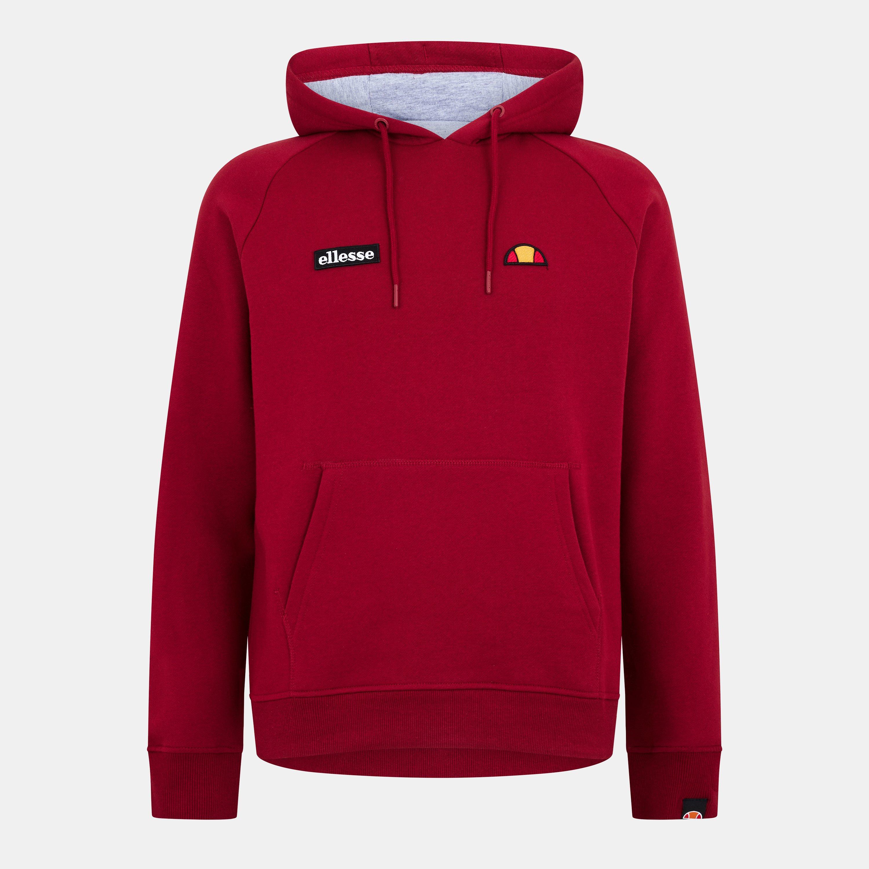 Ellesse Men's Hoodie - Burgundy - Small