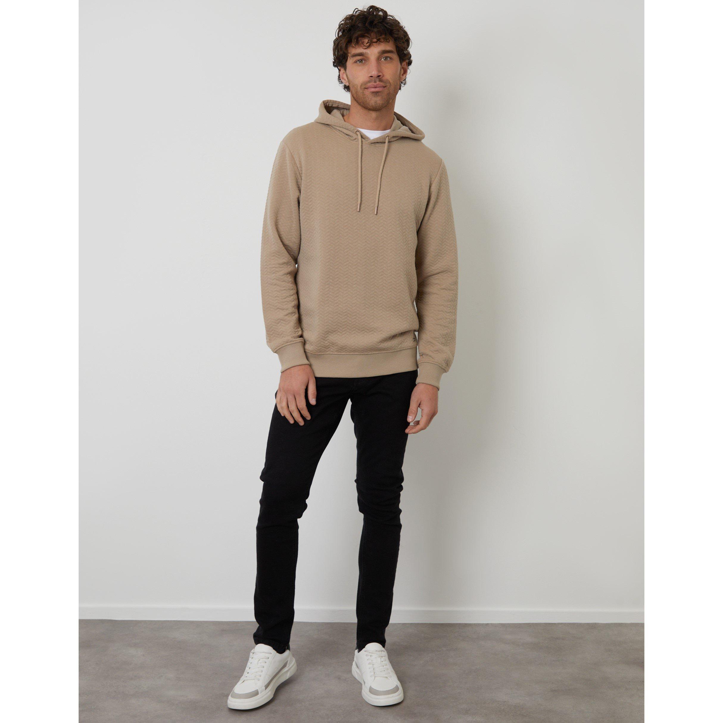 Stone - Threadbare - Men's Delta Pull Over Hoodie - 2