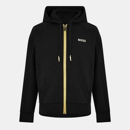 Boss Men's Saggy Full-Zip Hoodie with Adjustable Drawstring Hood