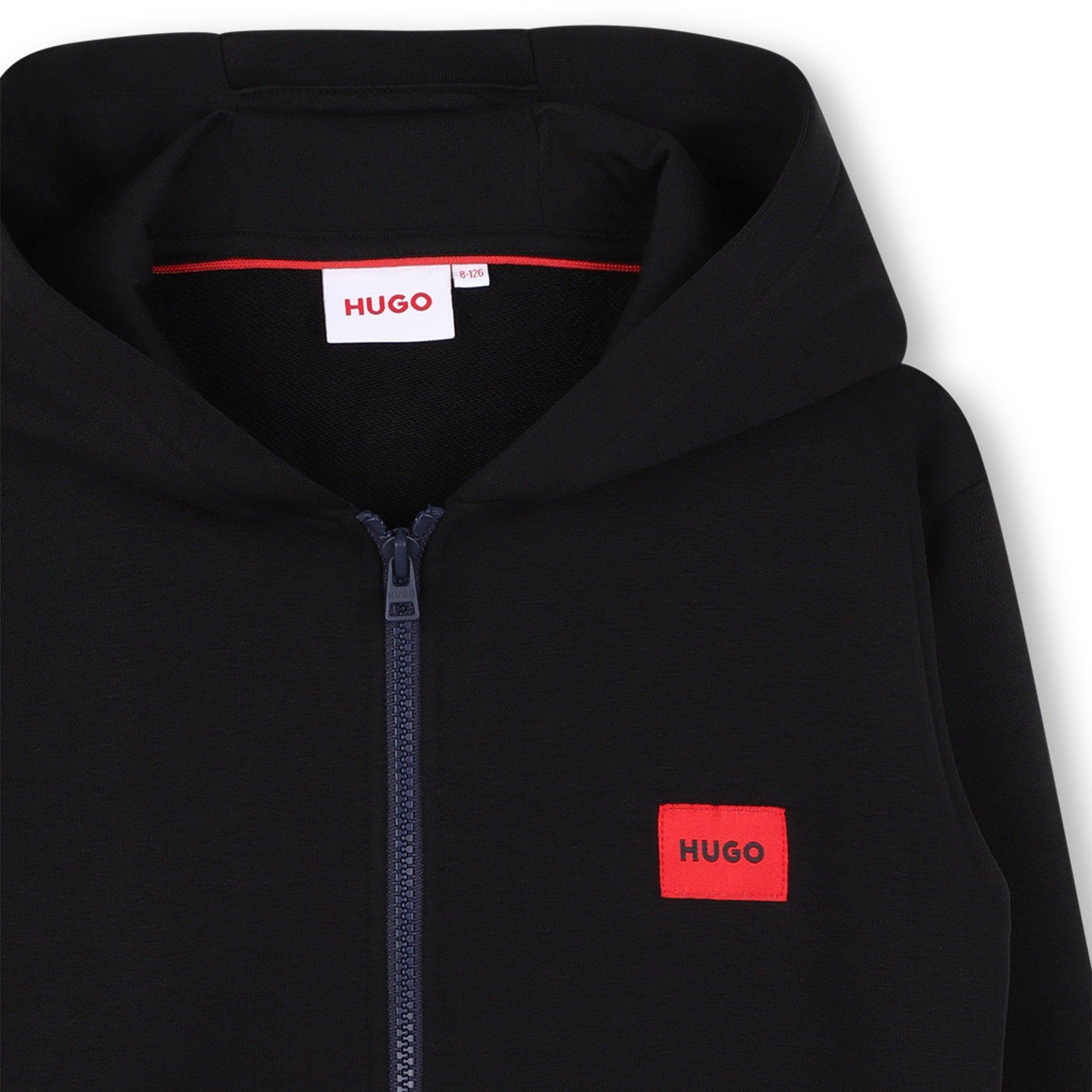 Black 09B - Hugo - Hugo Logo Zip Hood Jn62 - 3