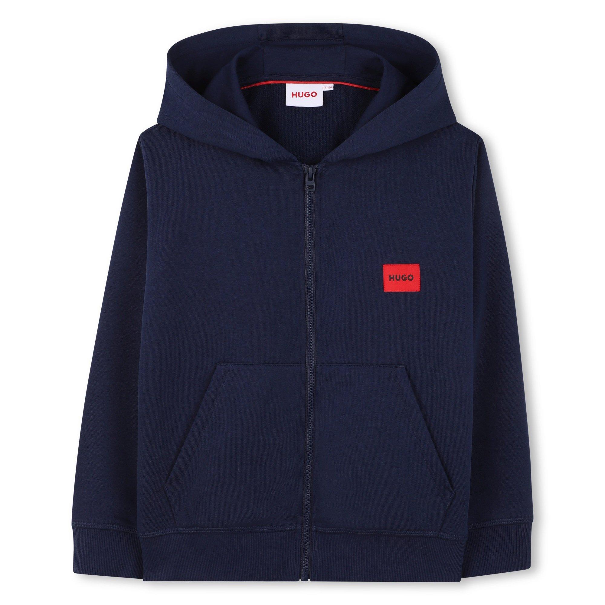 Hugo Boys Kids' Zip Hoodie - Navy Blue - 10Y