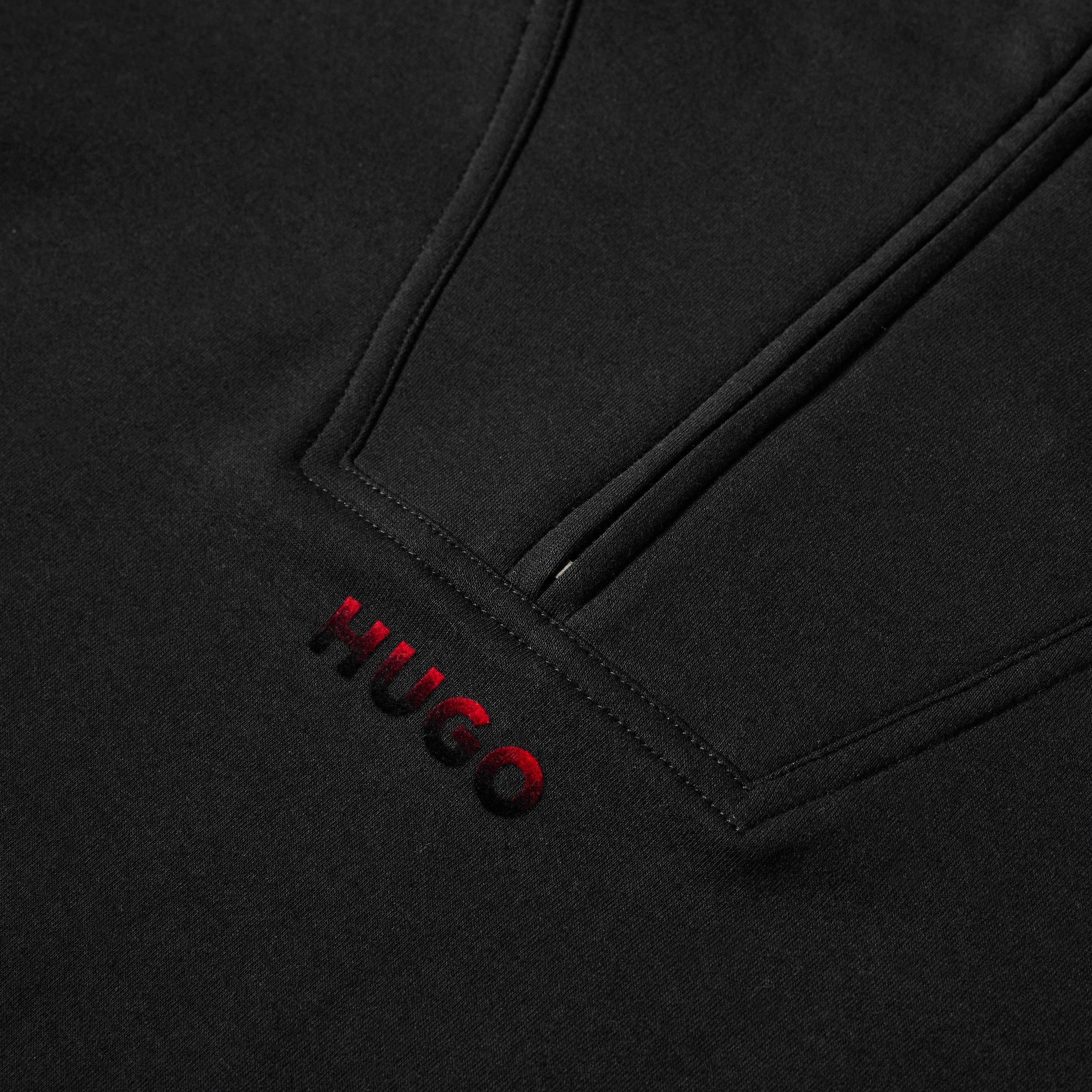 Black - Hugo - Hugo Atlas Half Zip 10277512 01 Hoody Mens - 3