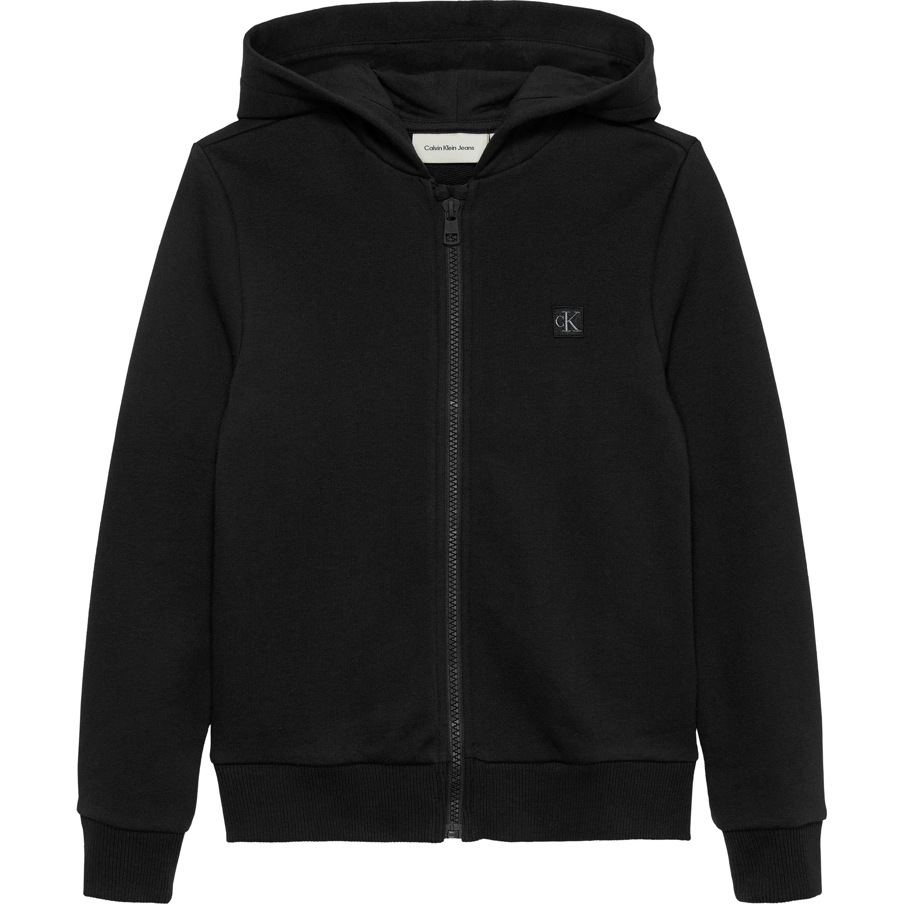Calvin Klein Jeans Boys Kids' Full Zip Hoodie - Ck Black Beh - 4Y