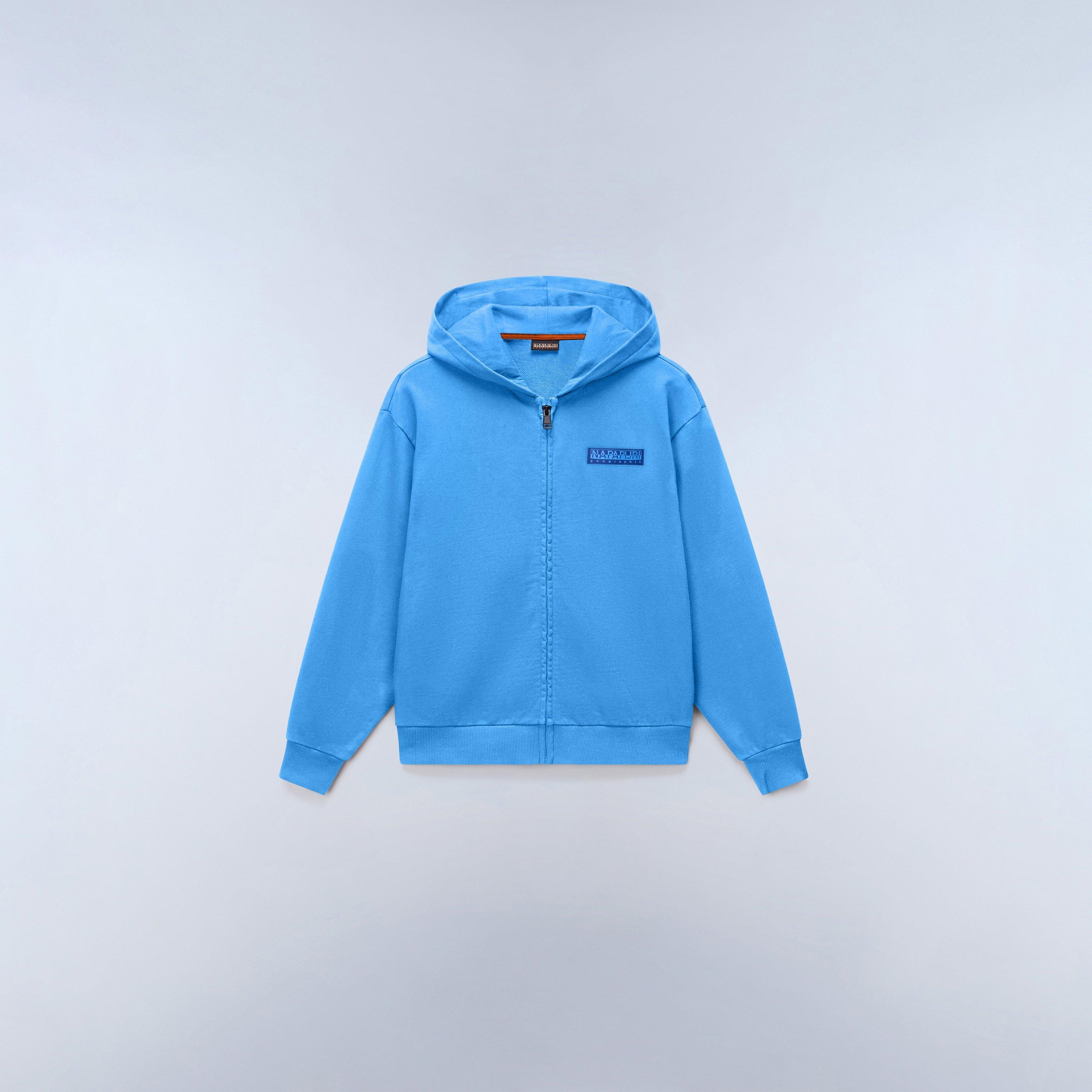 Napapijri Boys Napa Logo Zip Hood Juniors - Blue Jasper B9a - 16Y