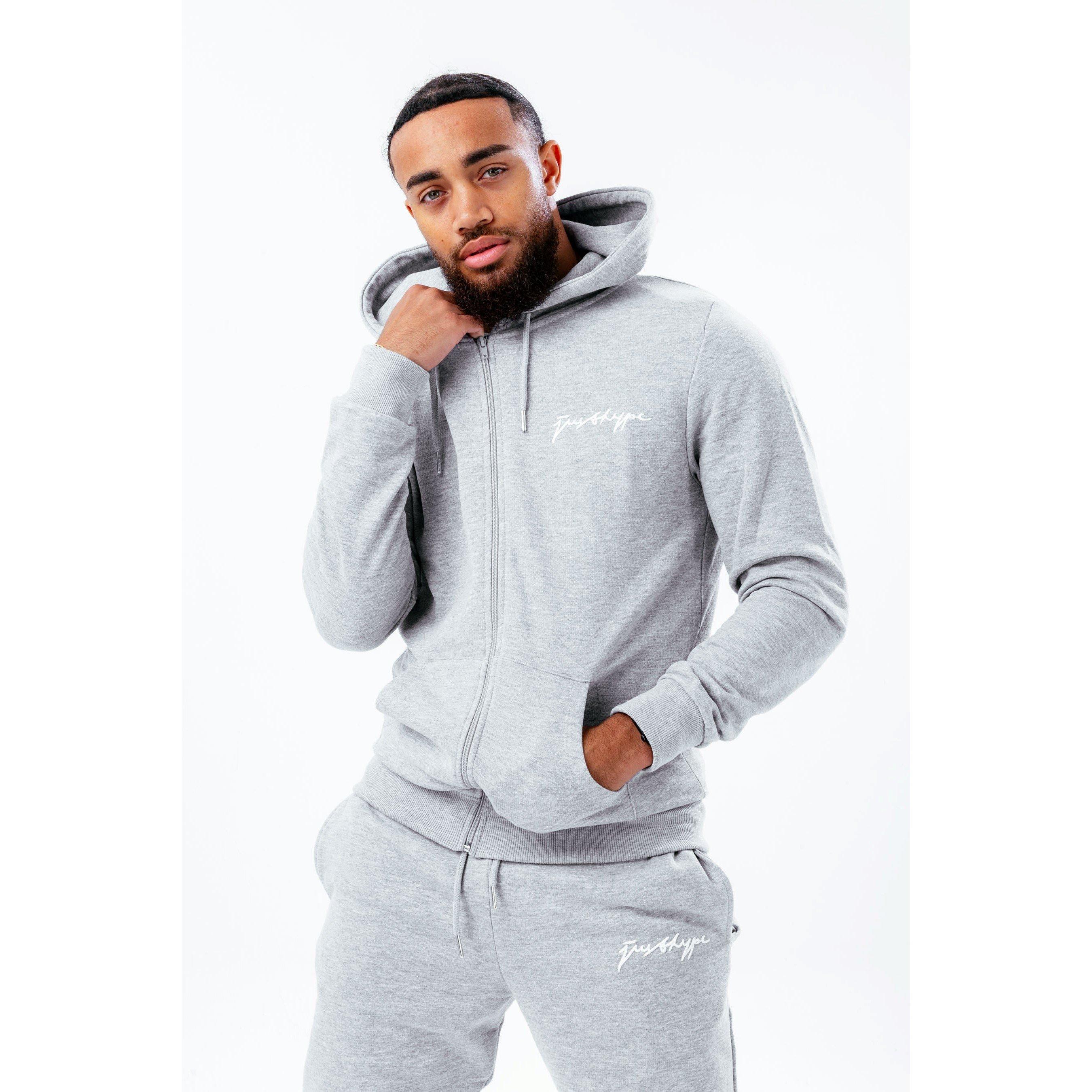 Grey Marl - Hype - Zip Hoodie - 1