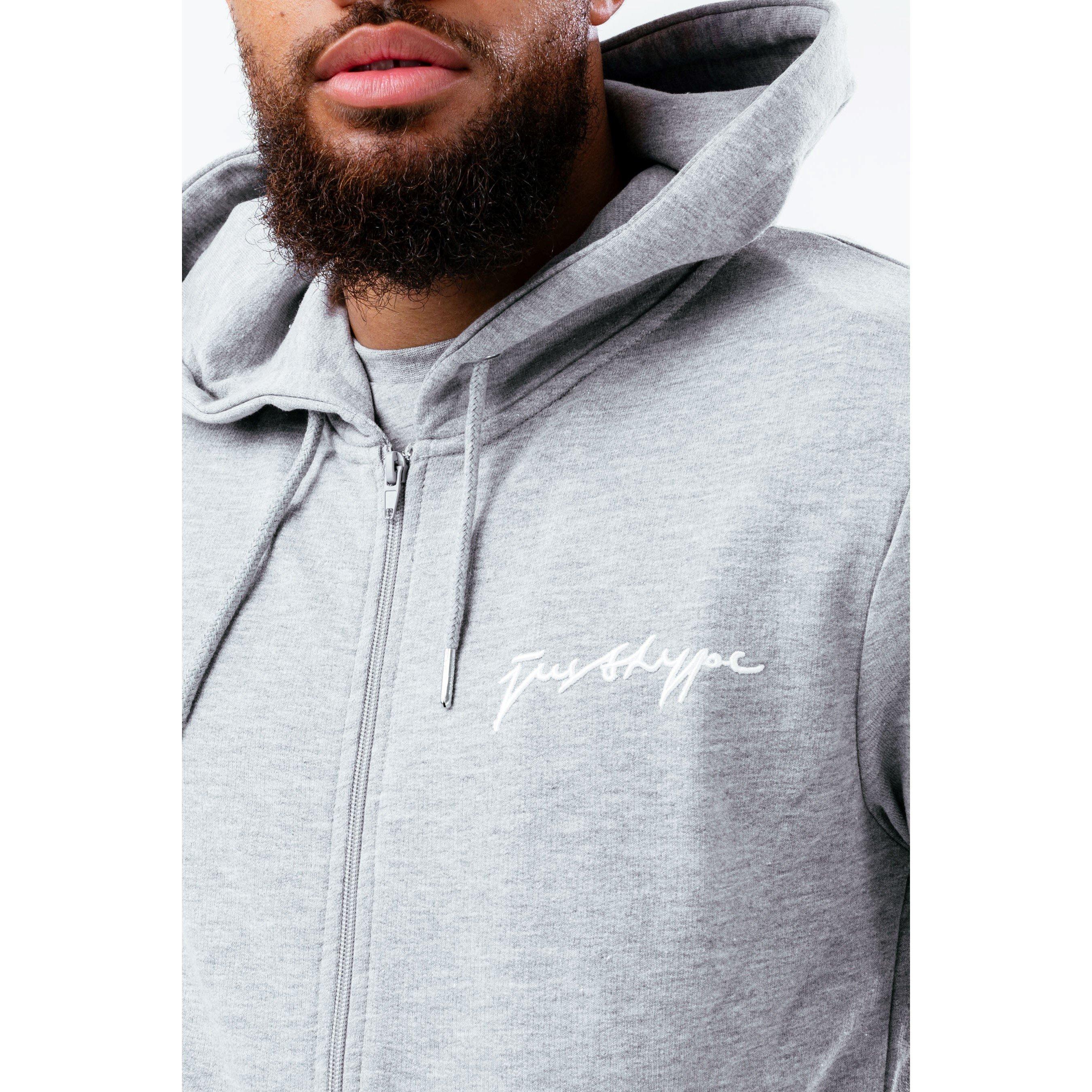 Grey Marl - Hype - Zip Hoodie - 4