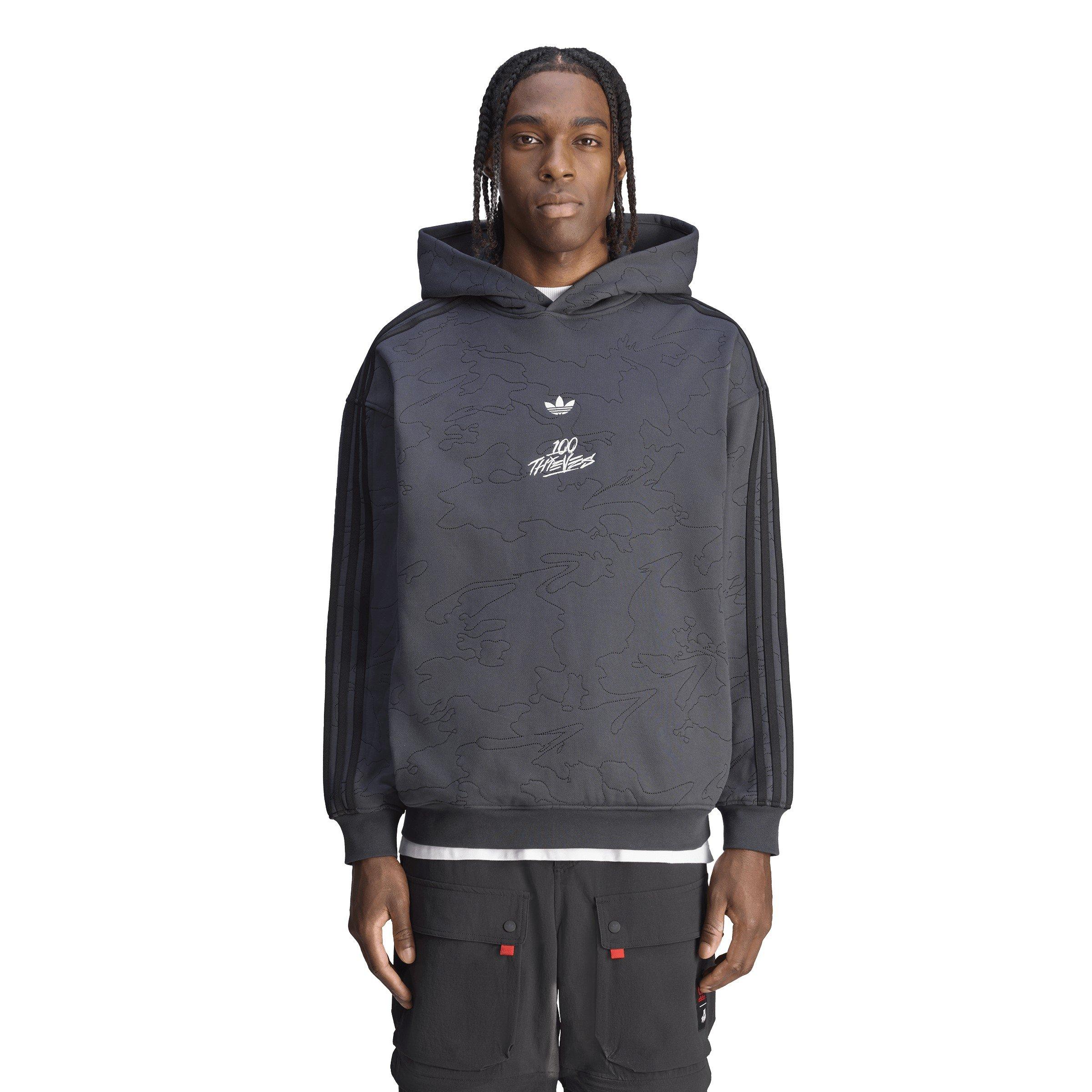 Carbon - adidas Originals - Men's 100T Overhead Hoodie - 3