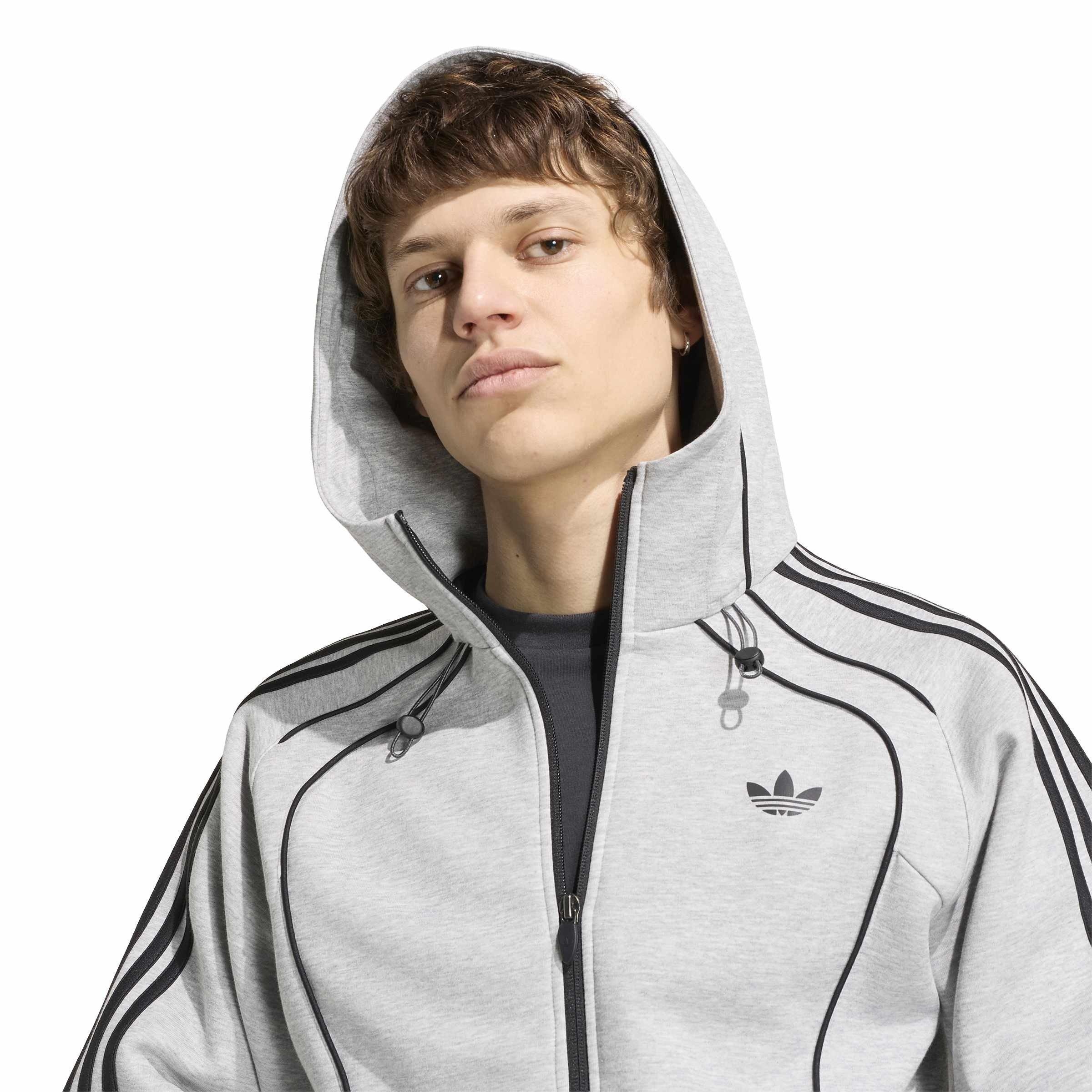 Grey Heather - adidas Originals - Adidas Spacer Flc Hd Sn64 - 4