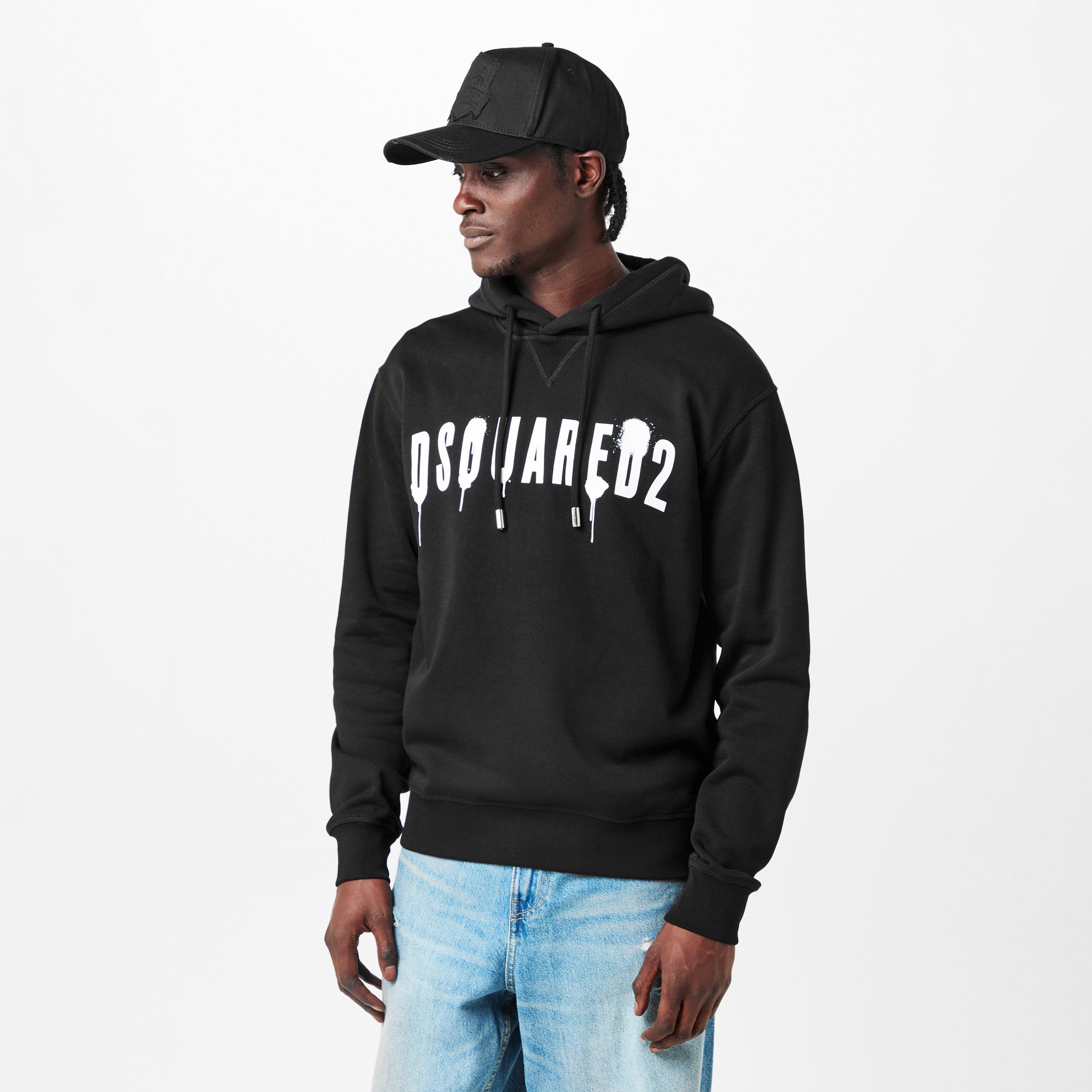 VIP★大人気 DSQUARED2 'REVERSE TIE&DYED' HOODIE DSquared2 Cool Fit Hoodie Sweatshirt
